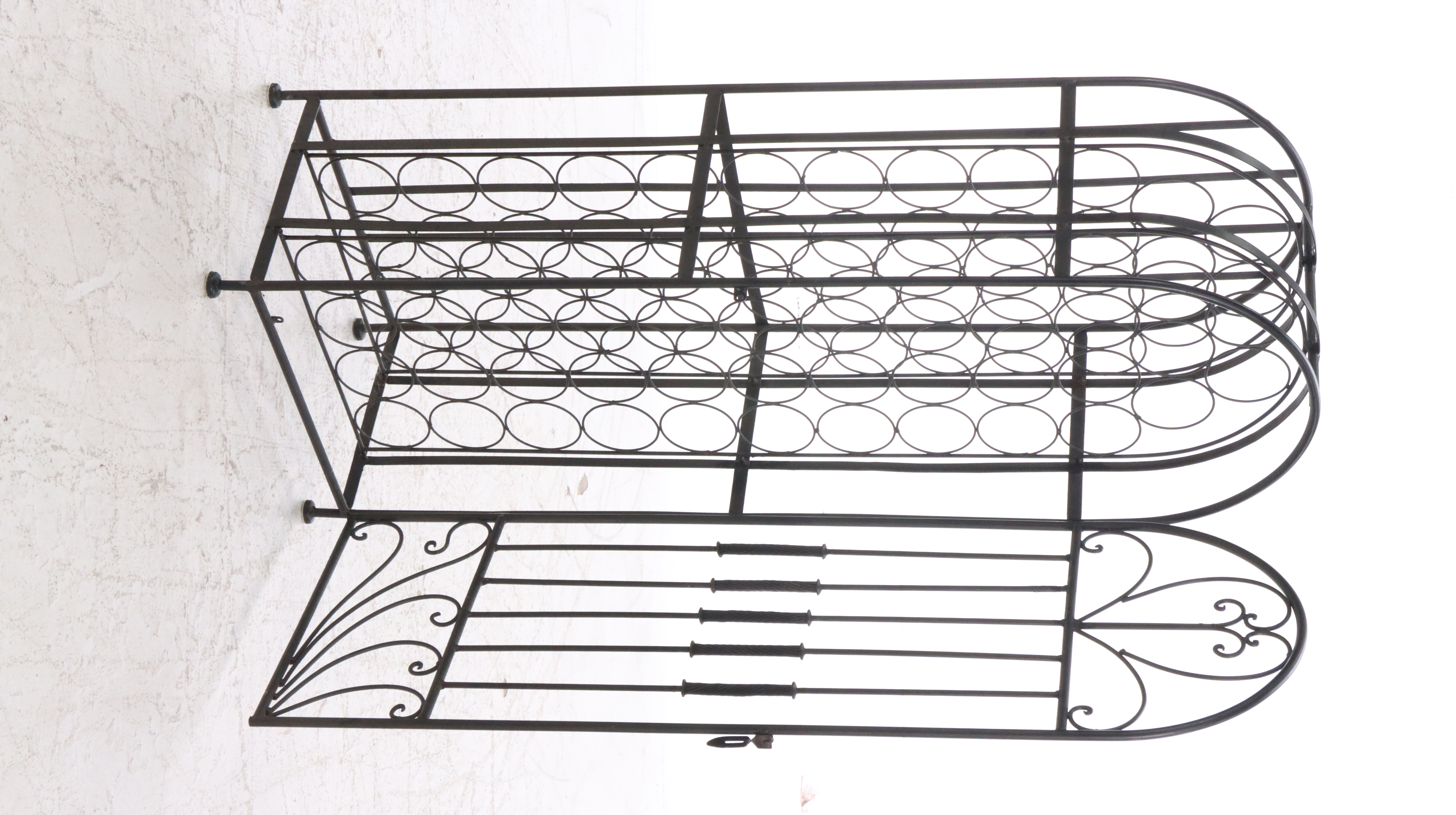 Scrolled Metal Wine Cage