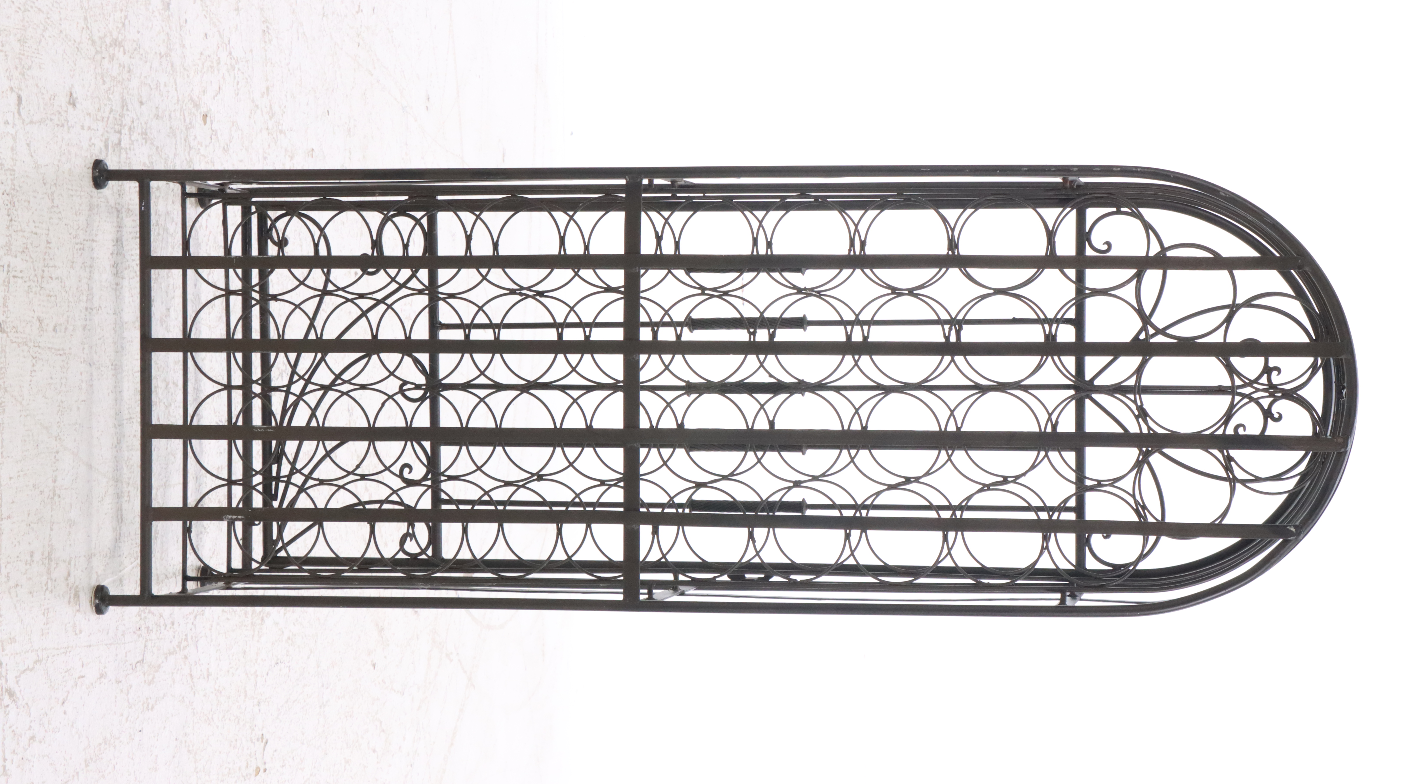 Scrolled Metal Wine Cage