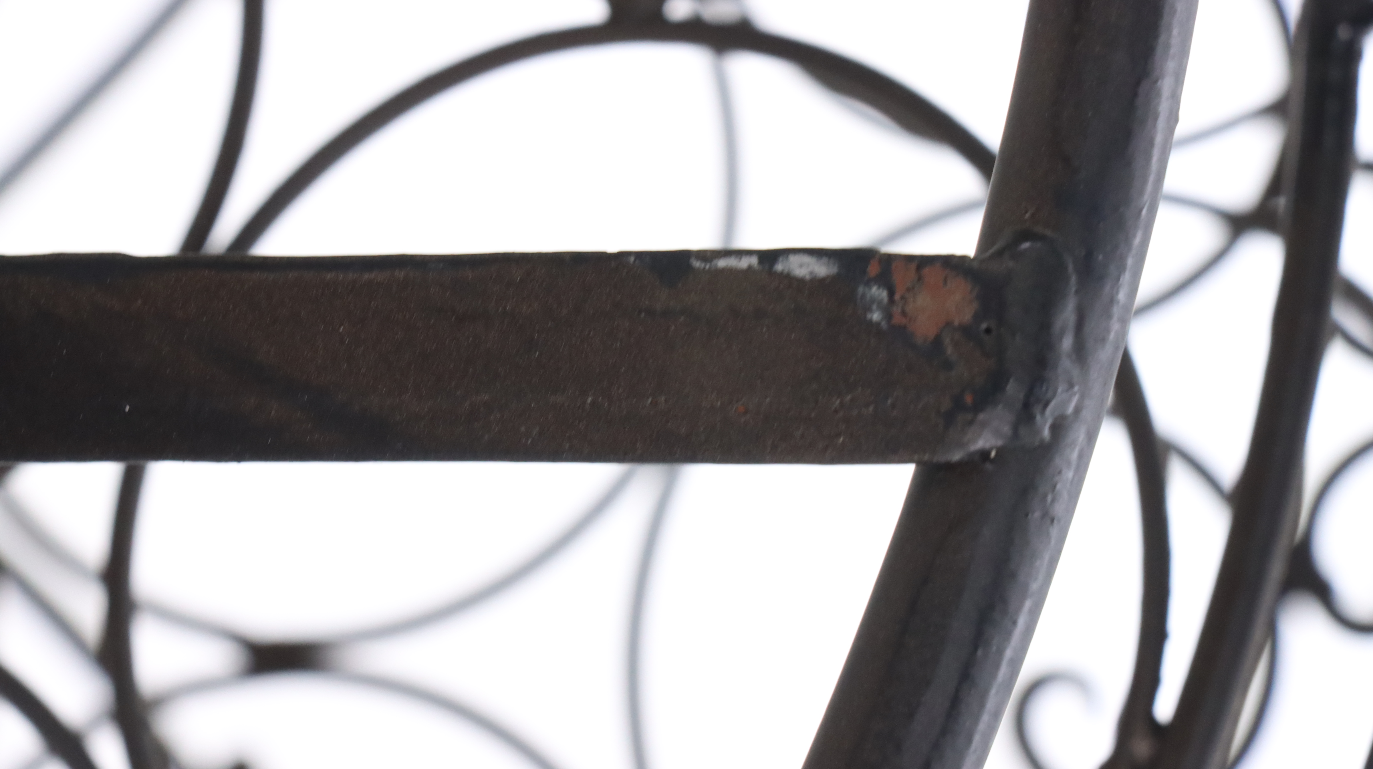 Scrolled Metal Wine Cage