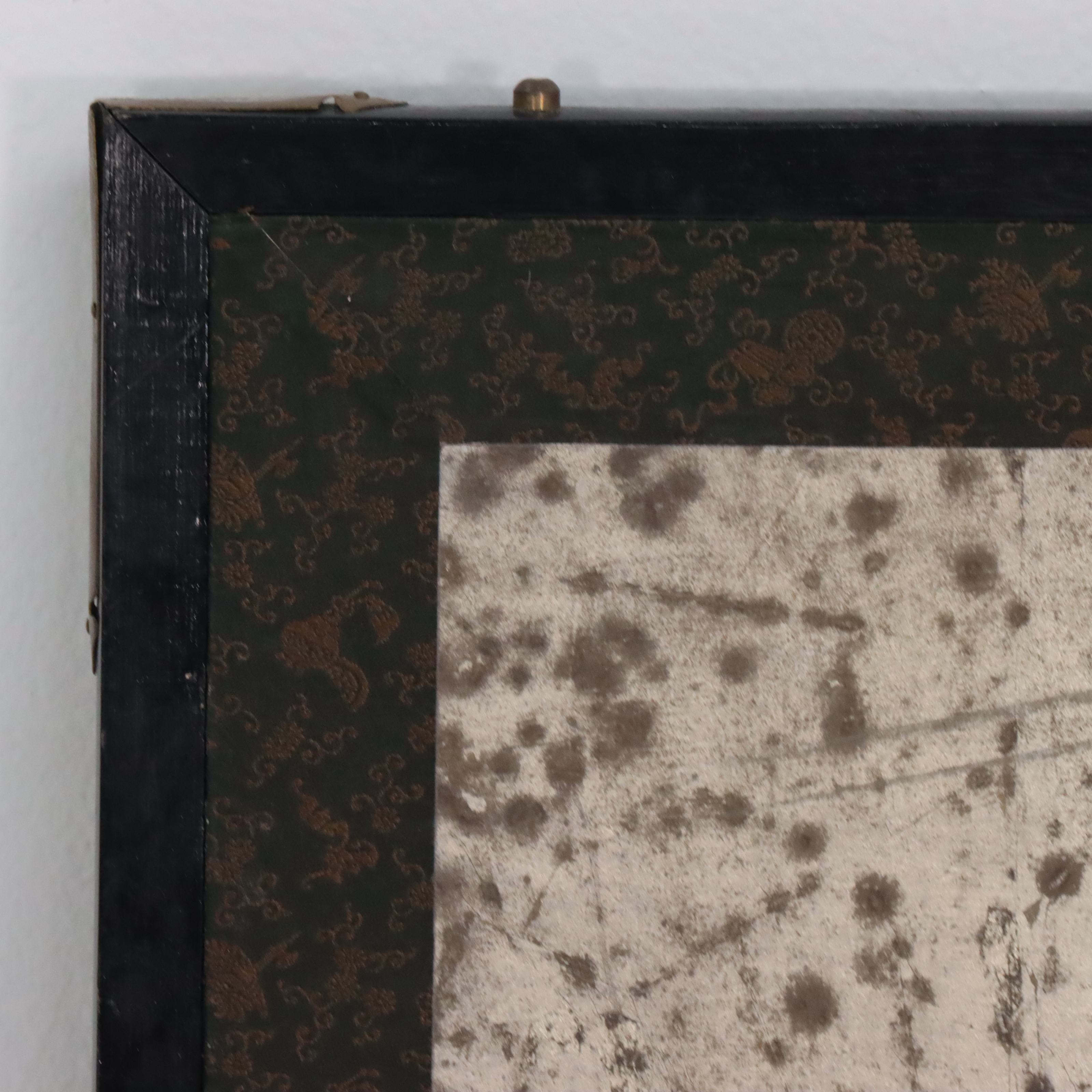 Chinese Style Hand-Painted Duck Pond Four-Panel Screen