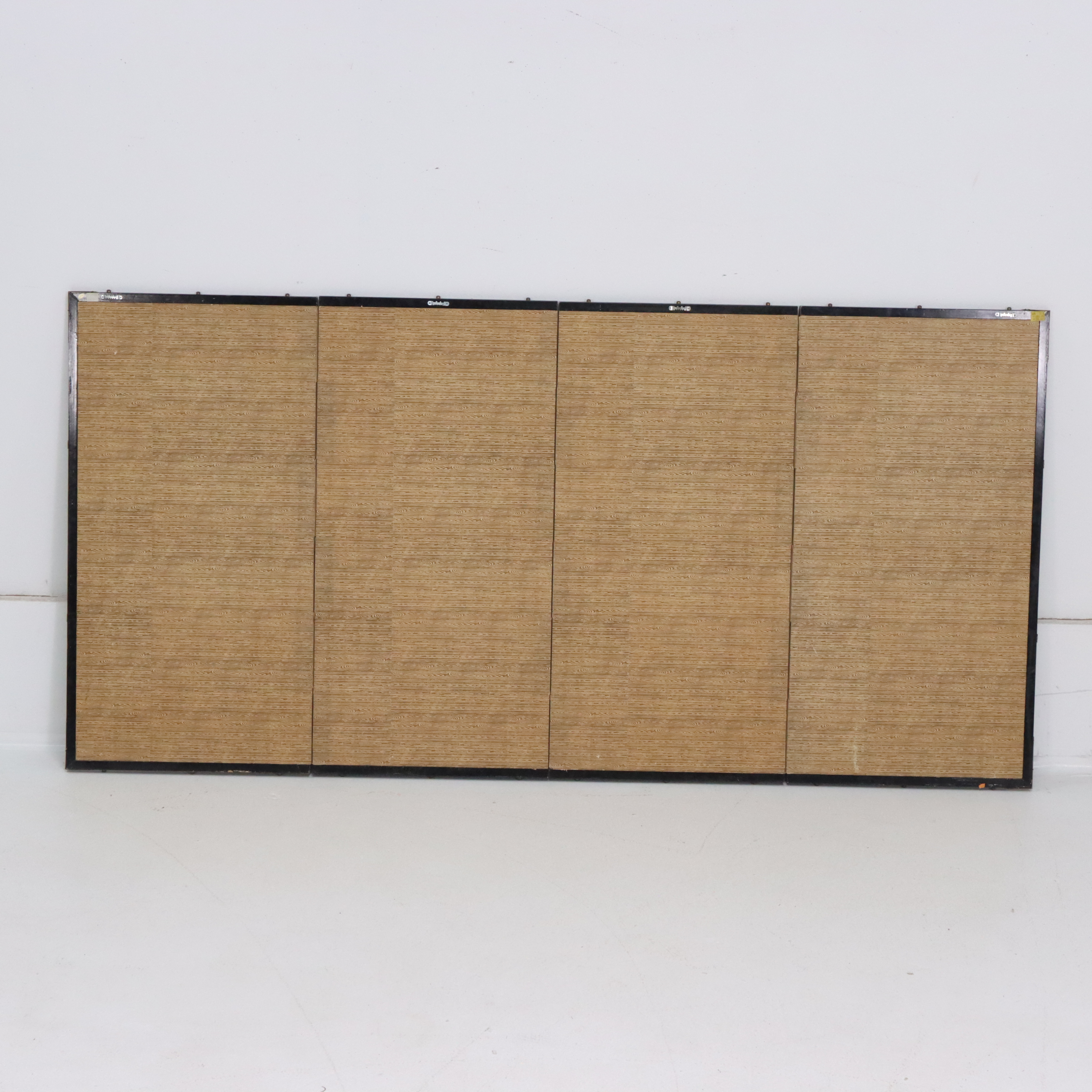 Chinese Style Hand-Painted Duck Pond Four-Panel Screen