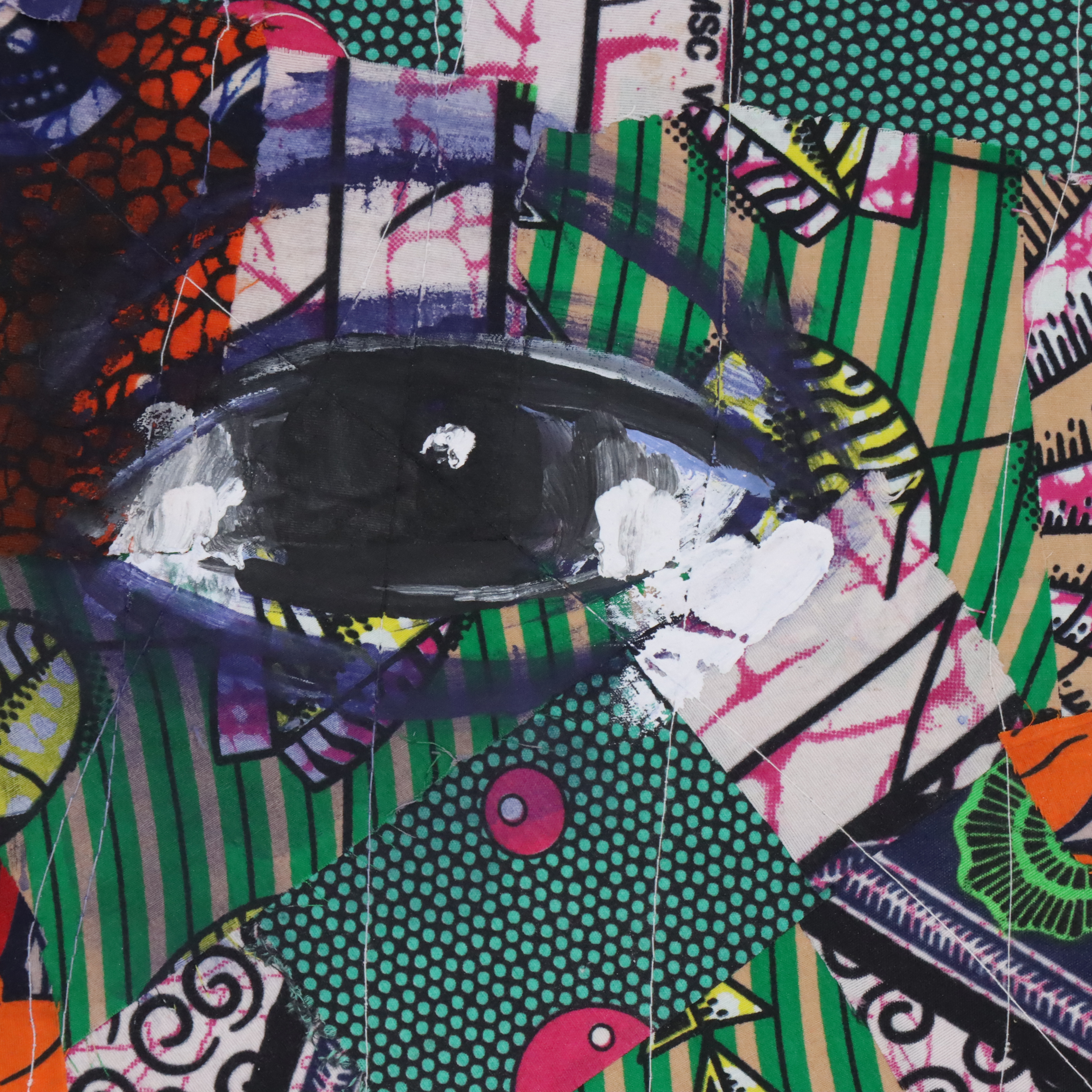 Abiola Idowu Stylized Collage Portrait "Hope Alive," 2024