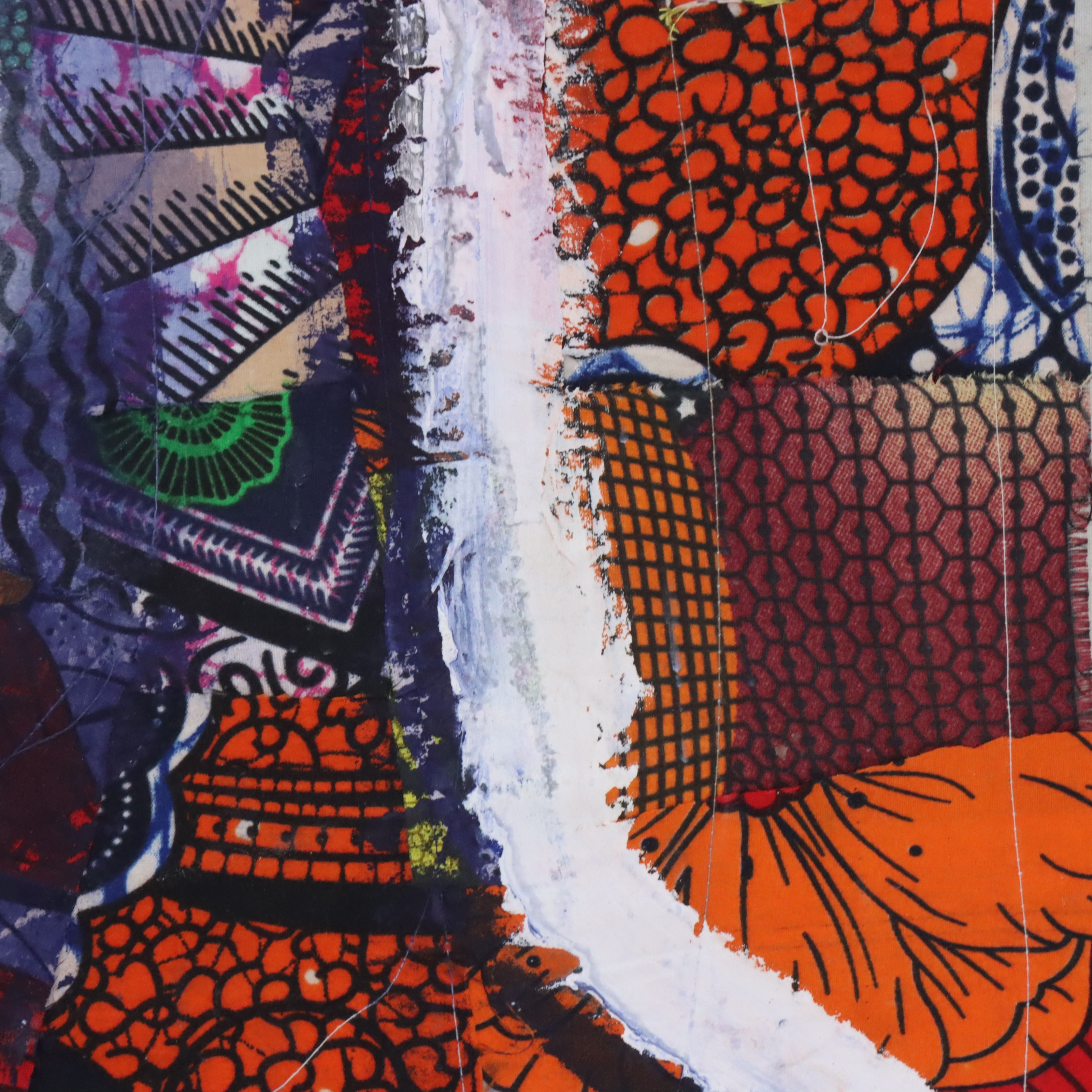 Abiola Idowu Stylized Collage Portrait "Hope Alive," 2024