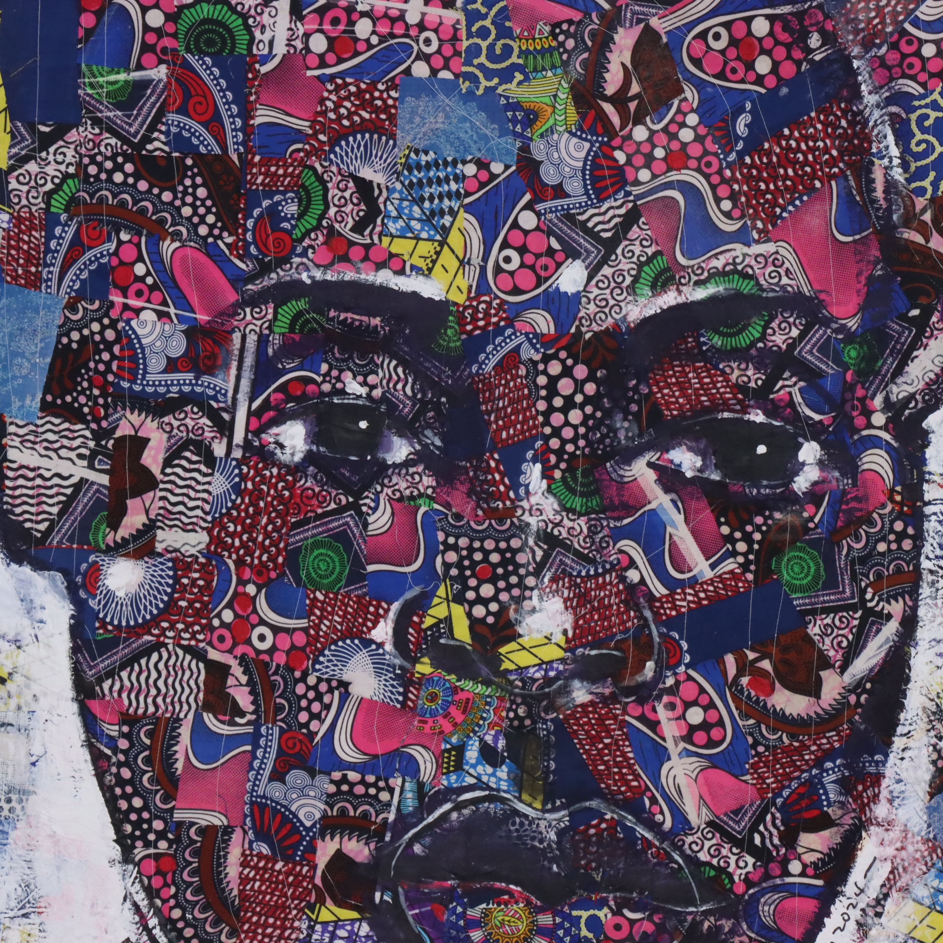 Abiola Idowu Stylized Collage Portrait "Success," 2024