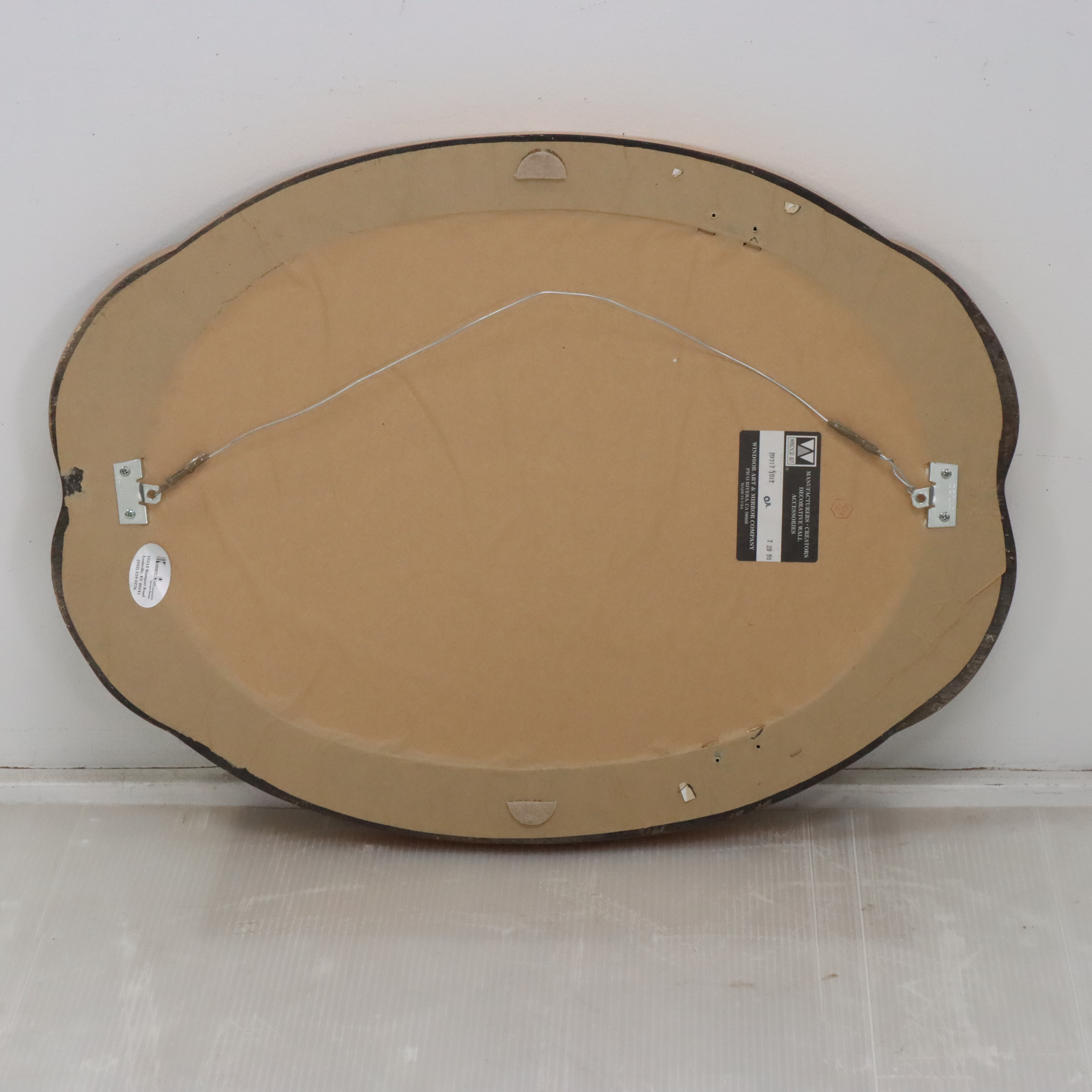 Windsor Art Decorative Oval Wall Mirror, 1998