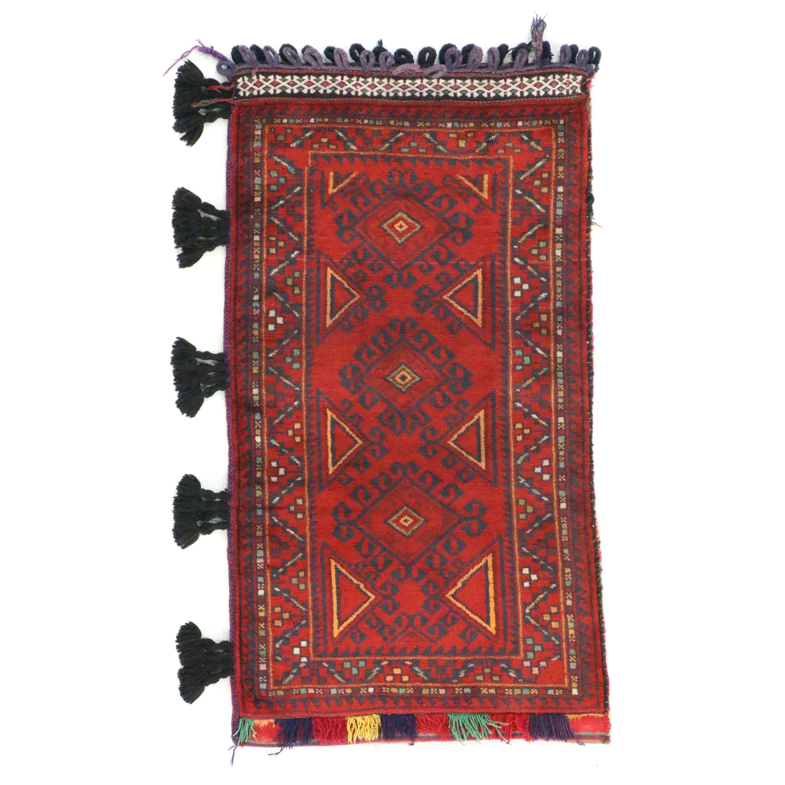 Hand-Knotted Afghan Baluch Balisht Bag Pillow Cover