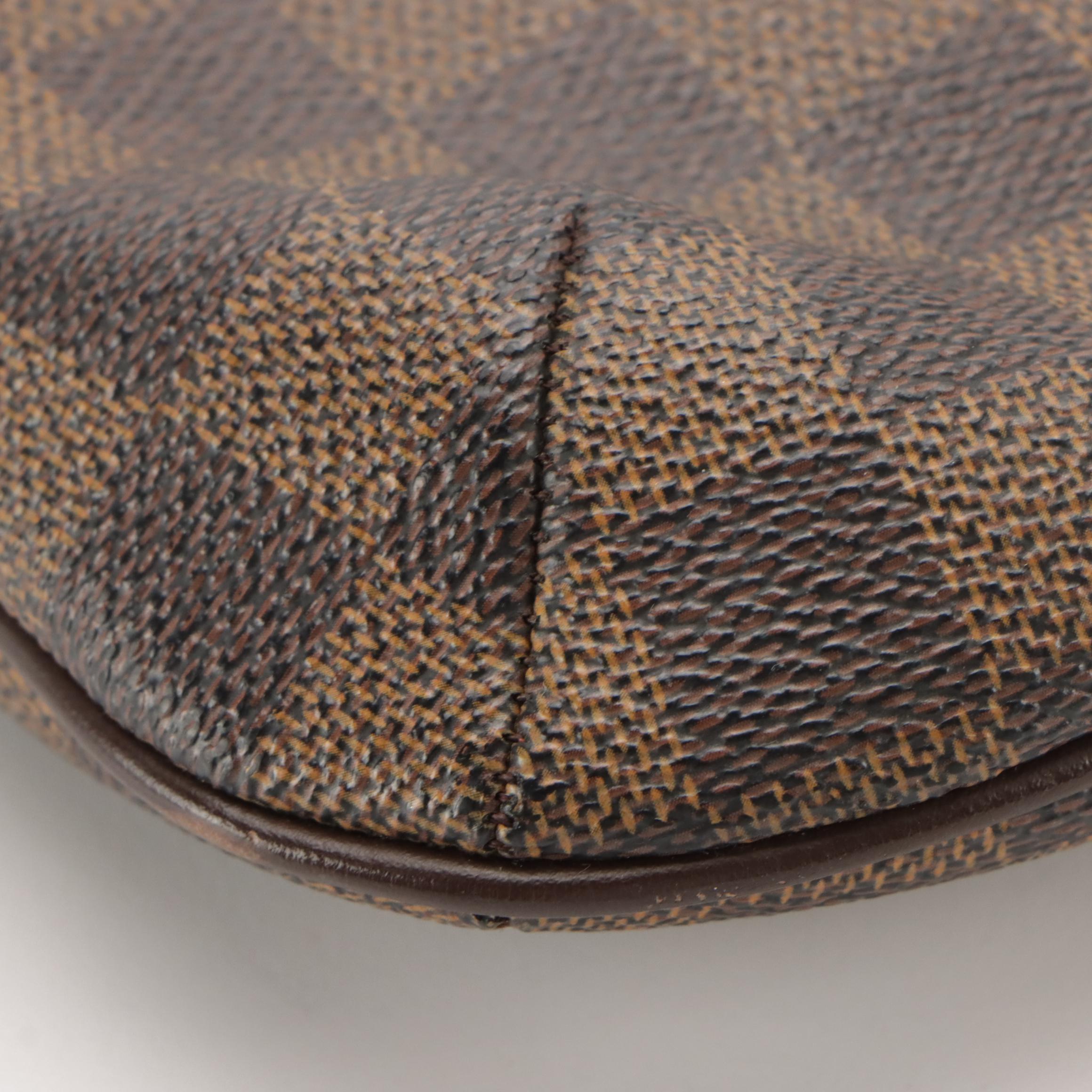 Louis Vuitton Salsa Bag in Damier Ebene Canvas and Brown Leather