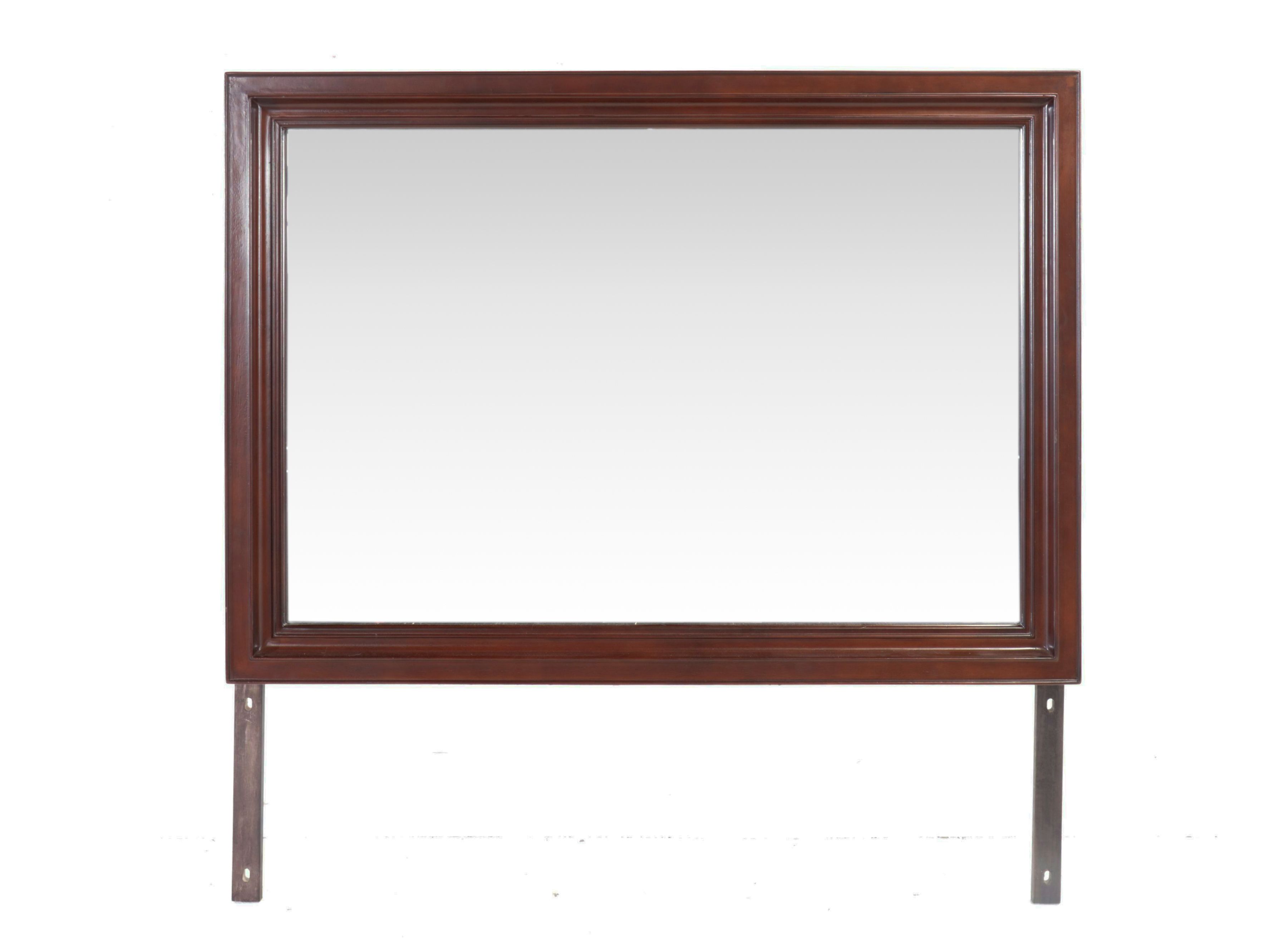 Klaussner Mahogany Finished Dresser and Mirror, 2011