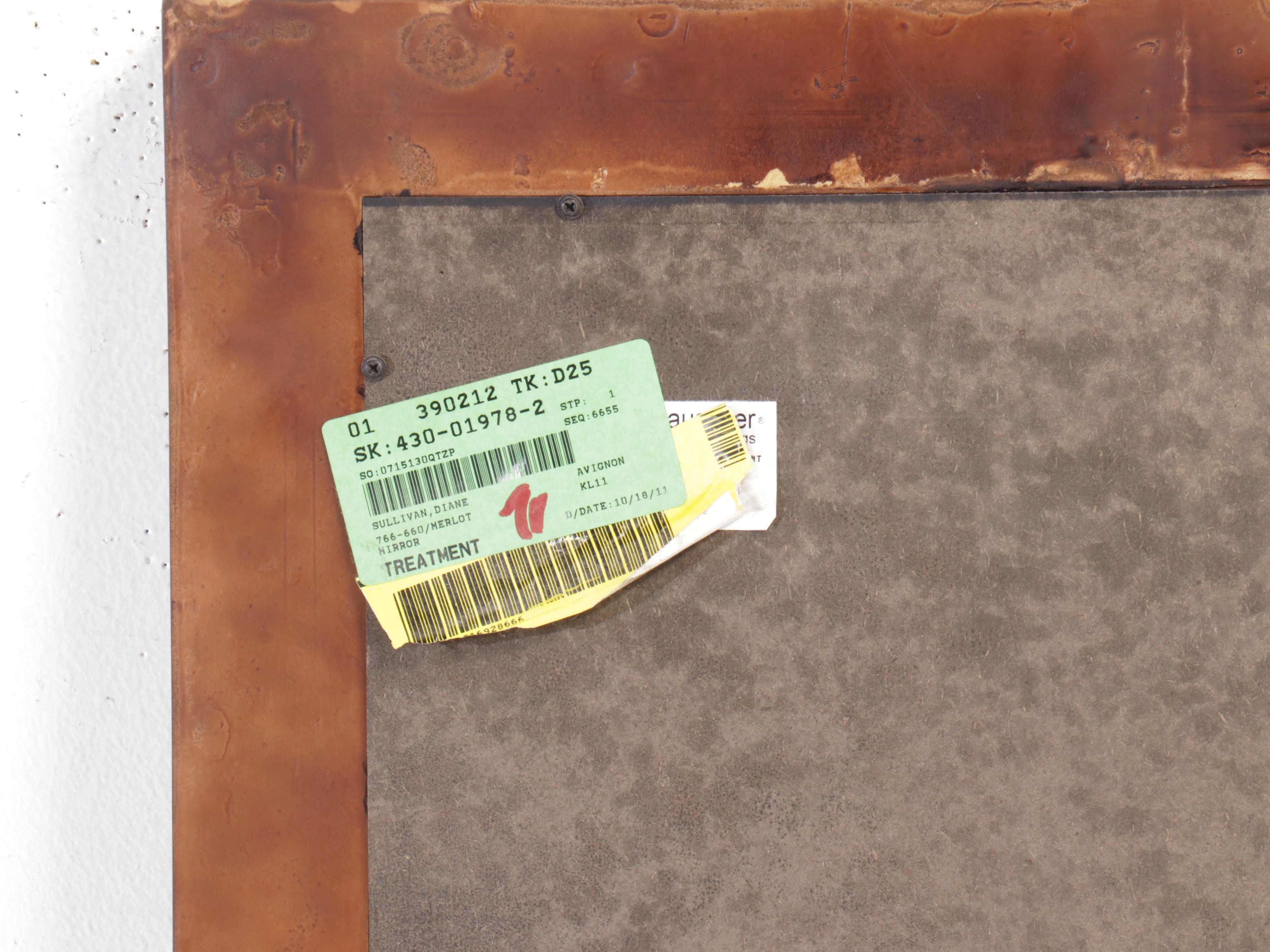 Klaussner Mahogany Finished Dresser and Mirror, 2011