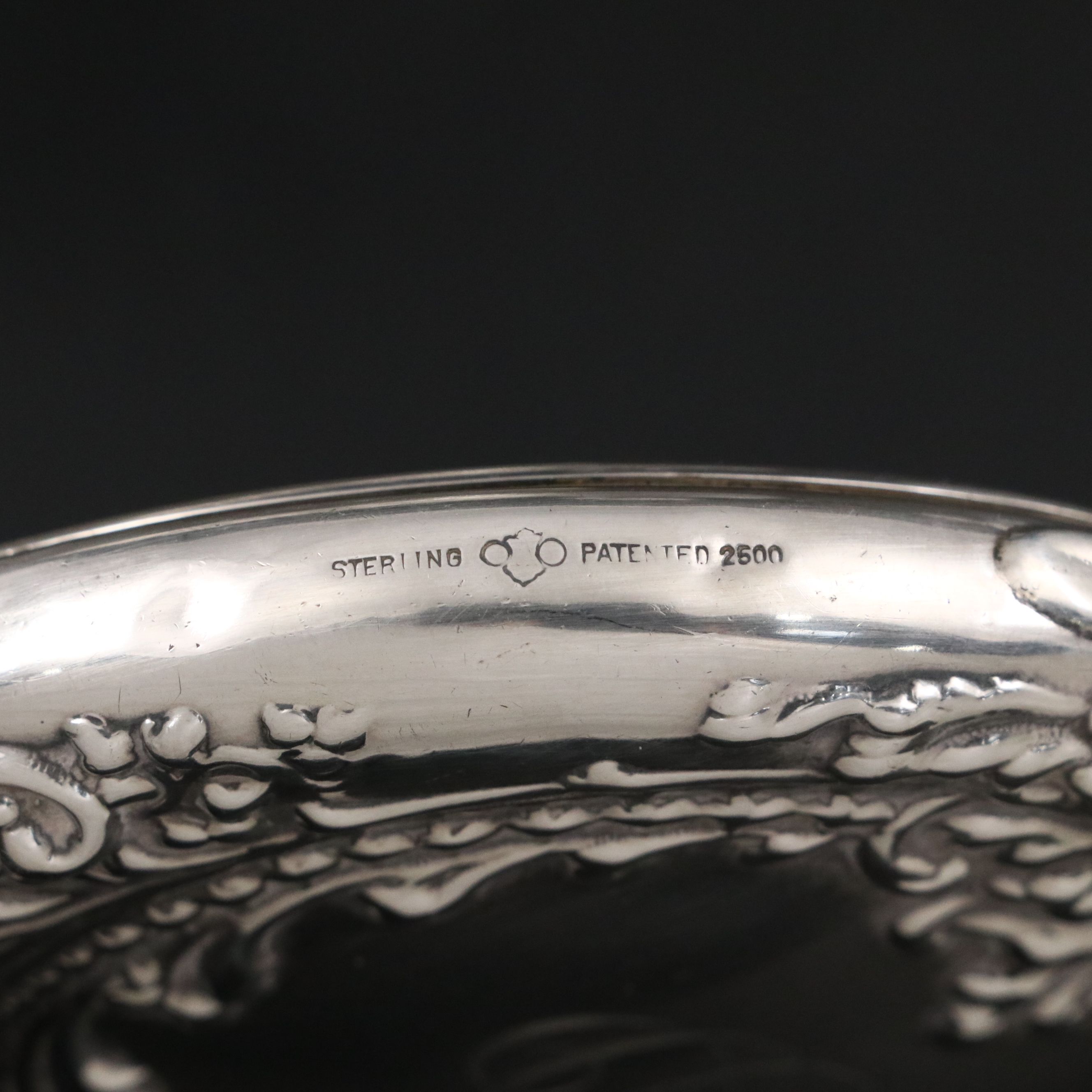 Victorian Sterling Silver and Cut Glass Vanity Jars, Bottles with Mirror