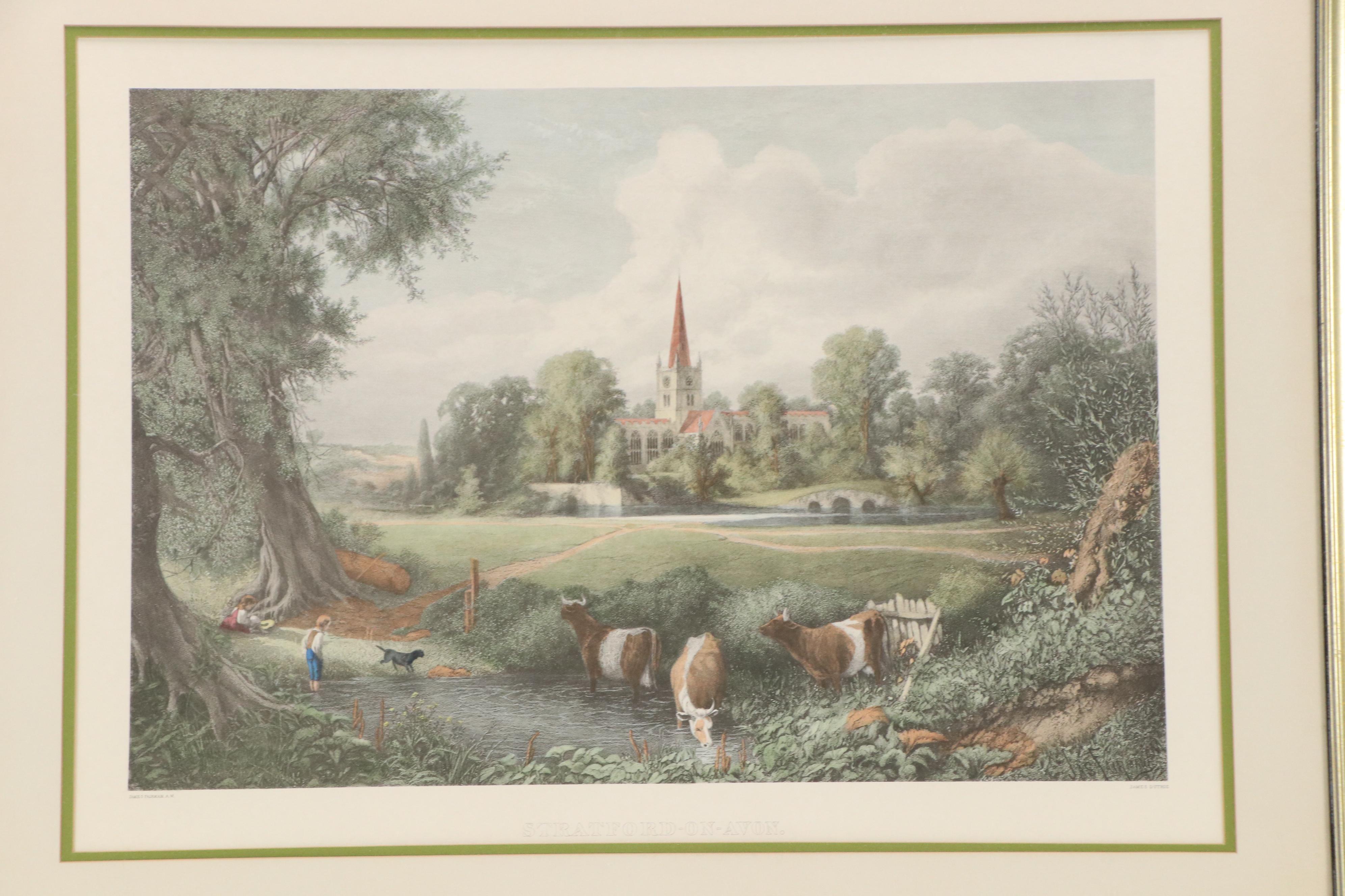 Hand-Colored Halftone Reproduction "Stratford-on-Avon"