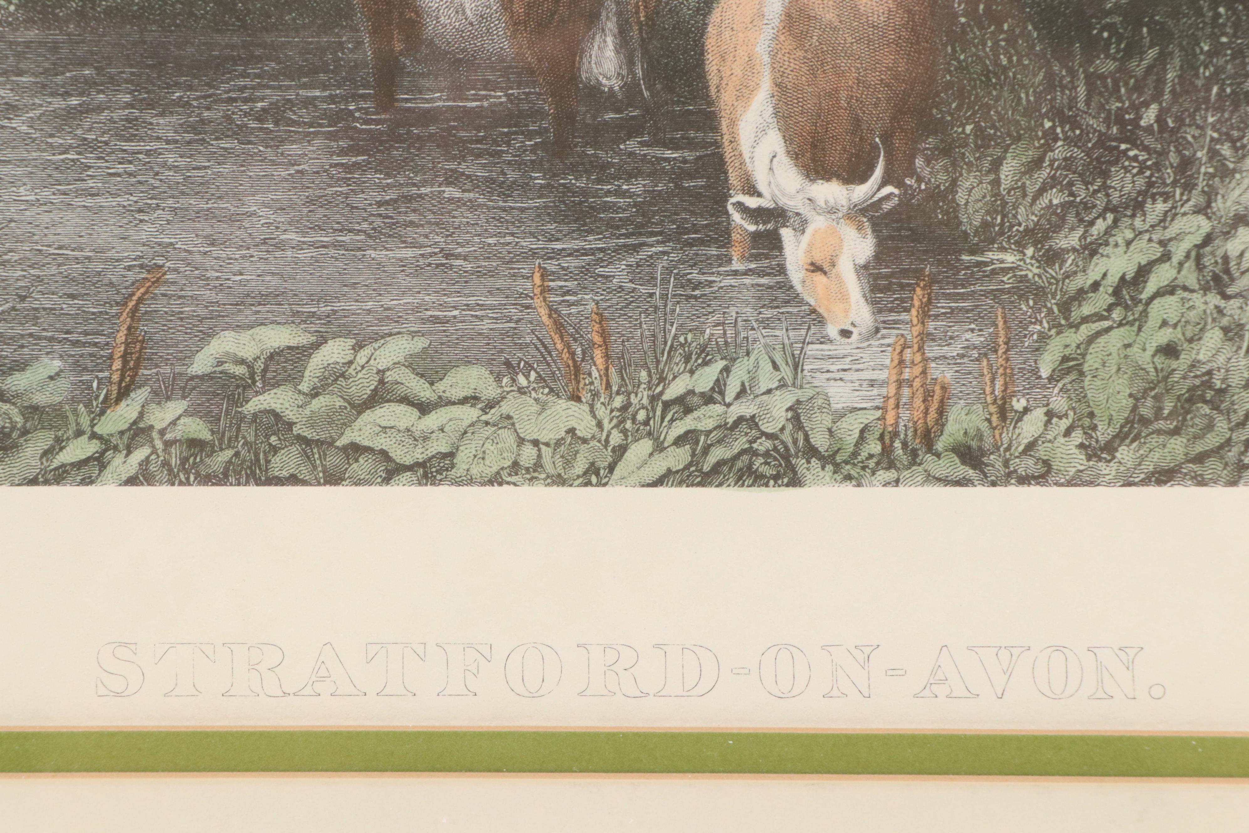 Hand-Colored Halftone Reproduction "Stratford-on-Avon"