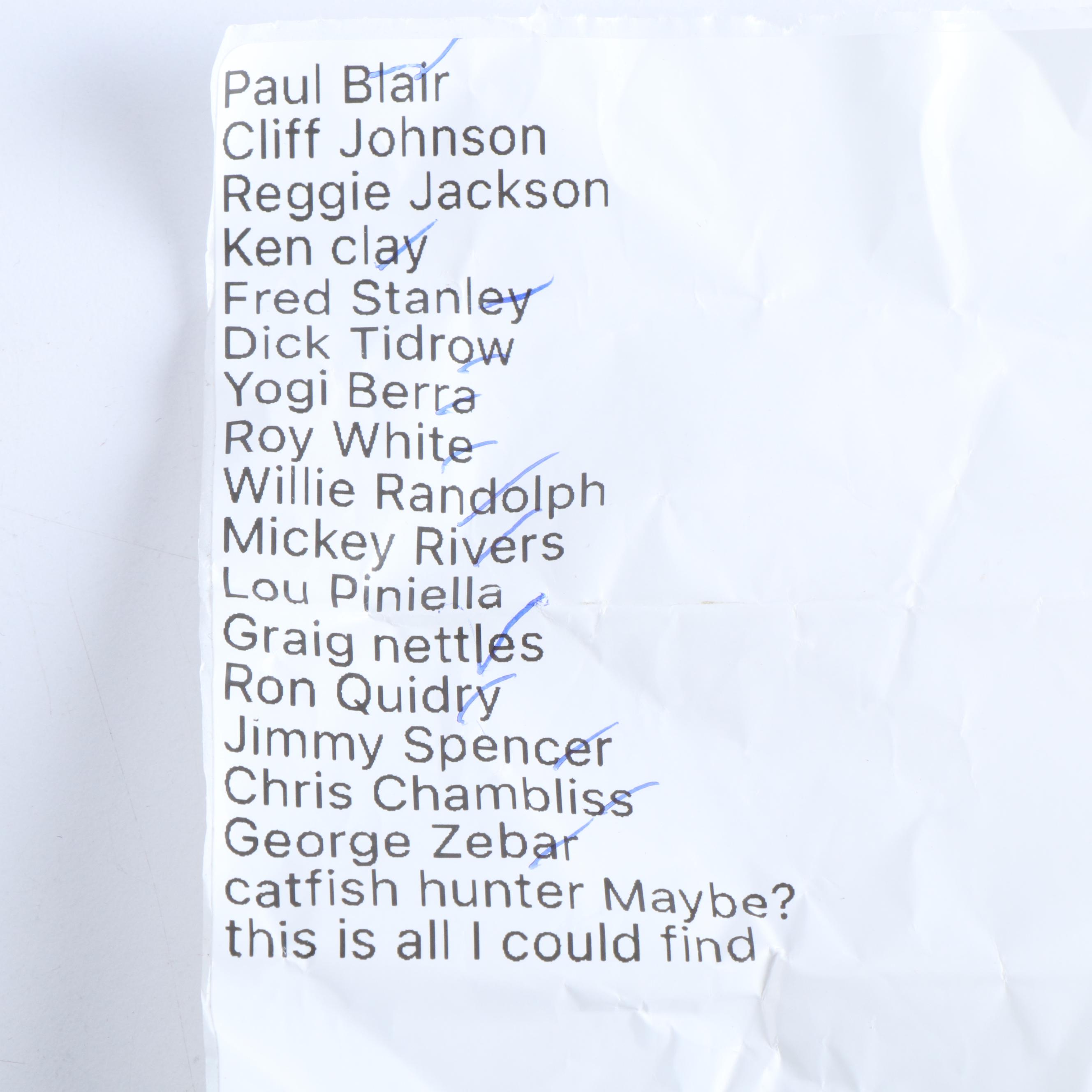 Vintage Signed Baseball with Multiple Signatures Including Yogi Berra, and More