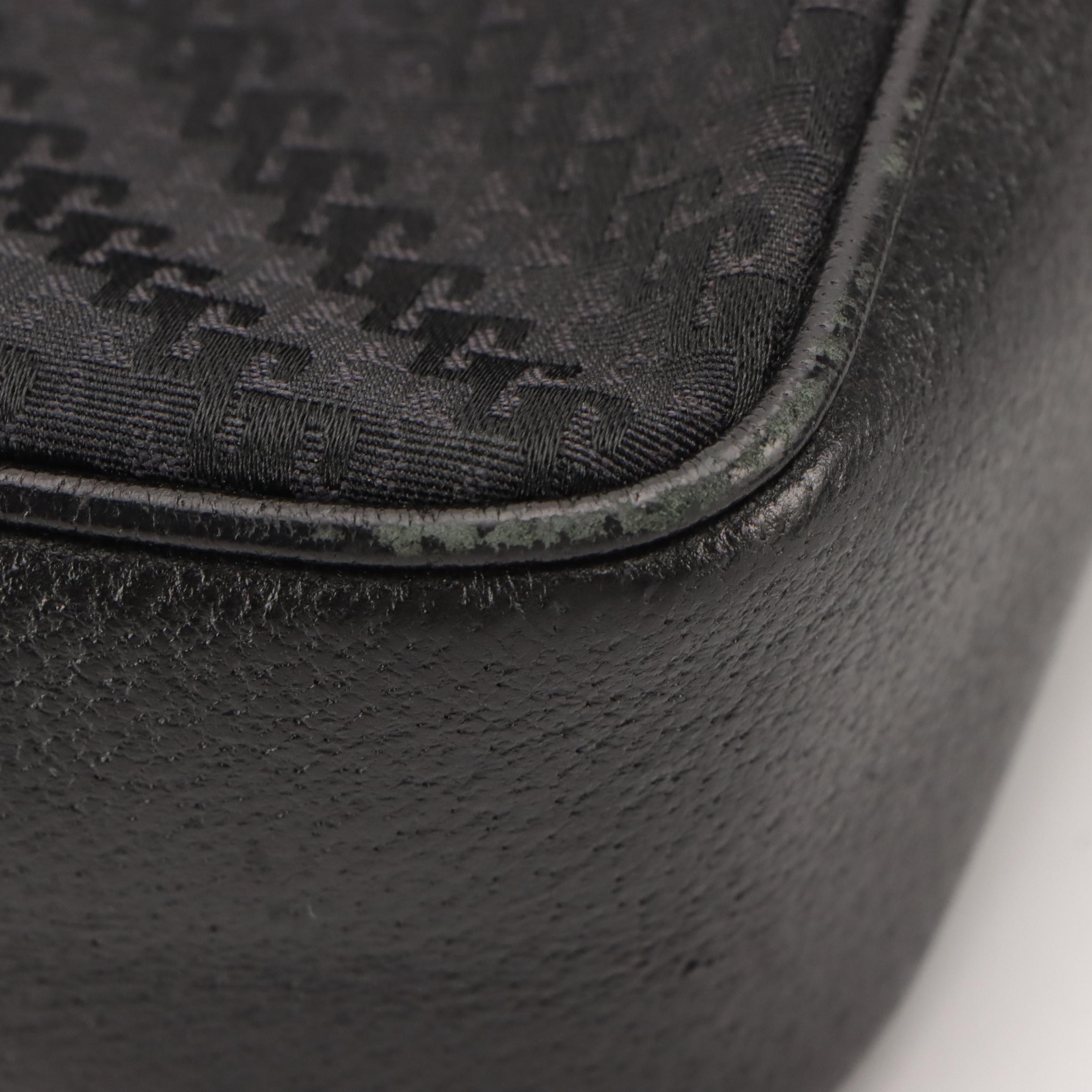 Gucci Vintage Crossbody Camera Bag in Logo Jacquard Canvas and Leather Trim