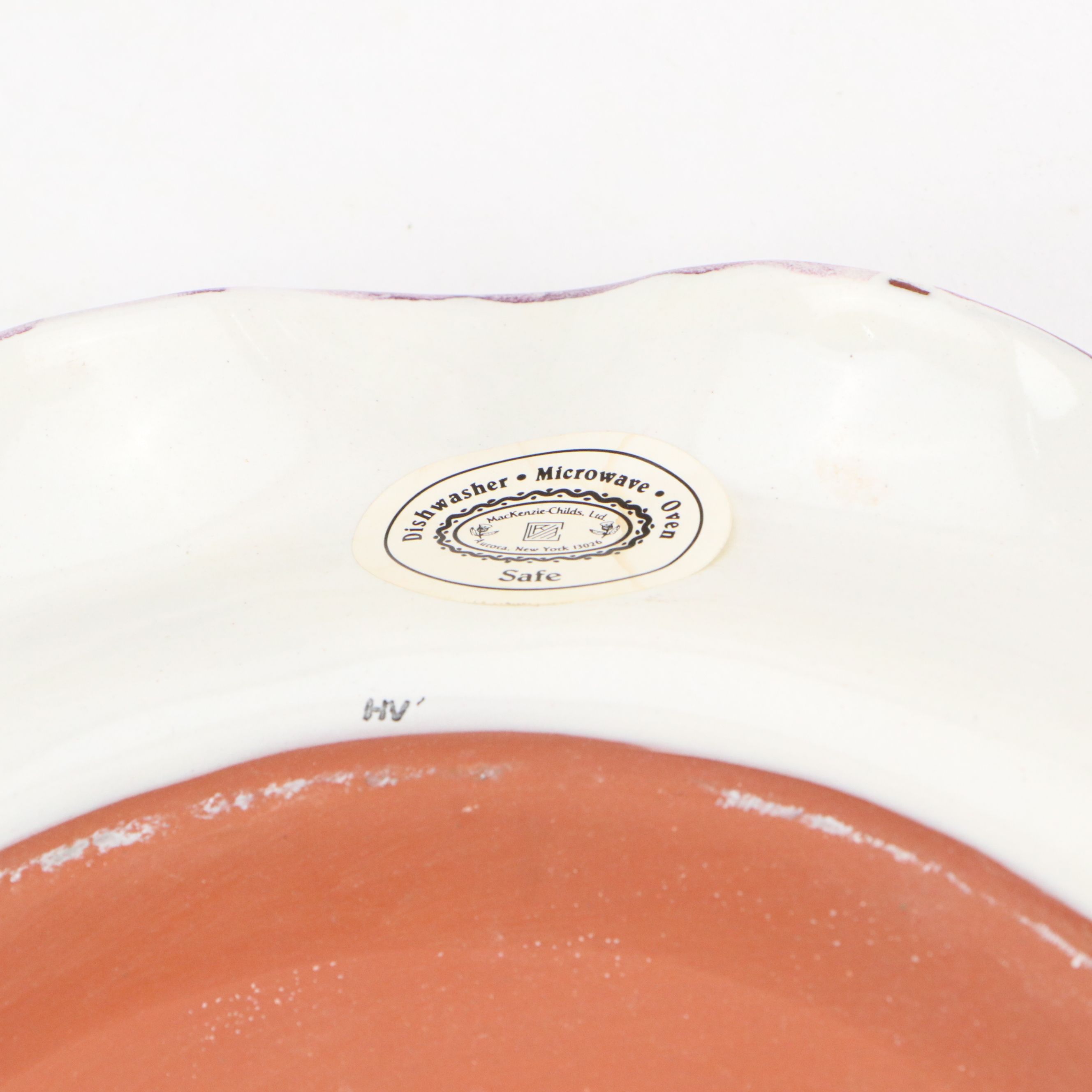 MacKenzie-Childs Victoria and Richard Ruffled Round Ceramic Platters