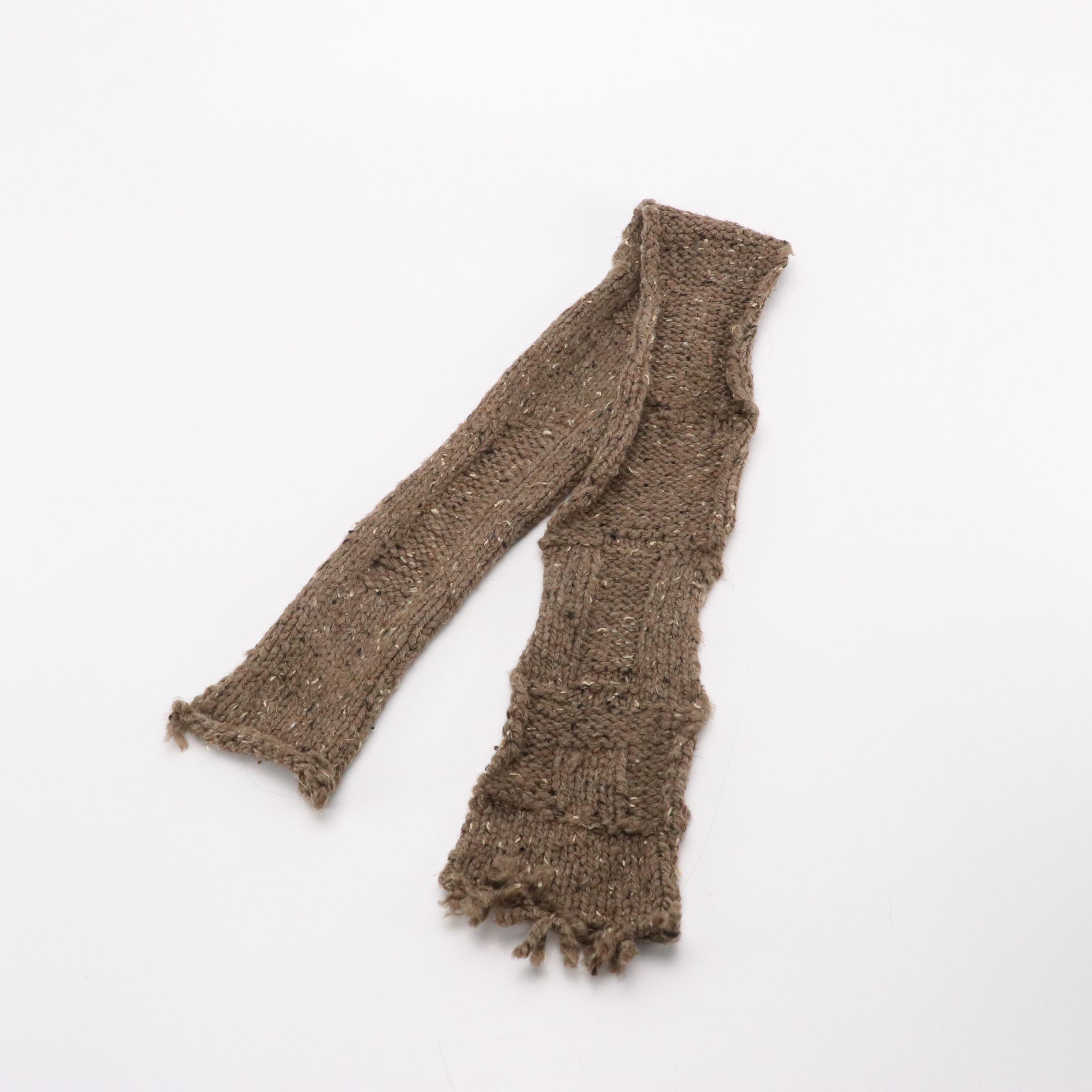 Hand-Knitted and Other Knit Narrow Scarves