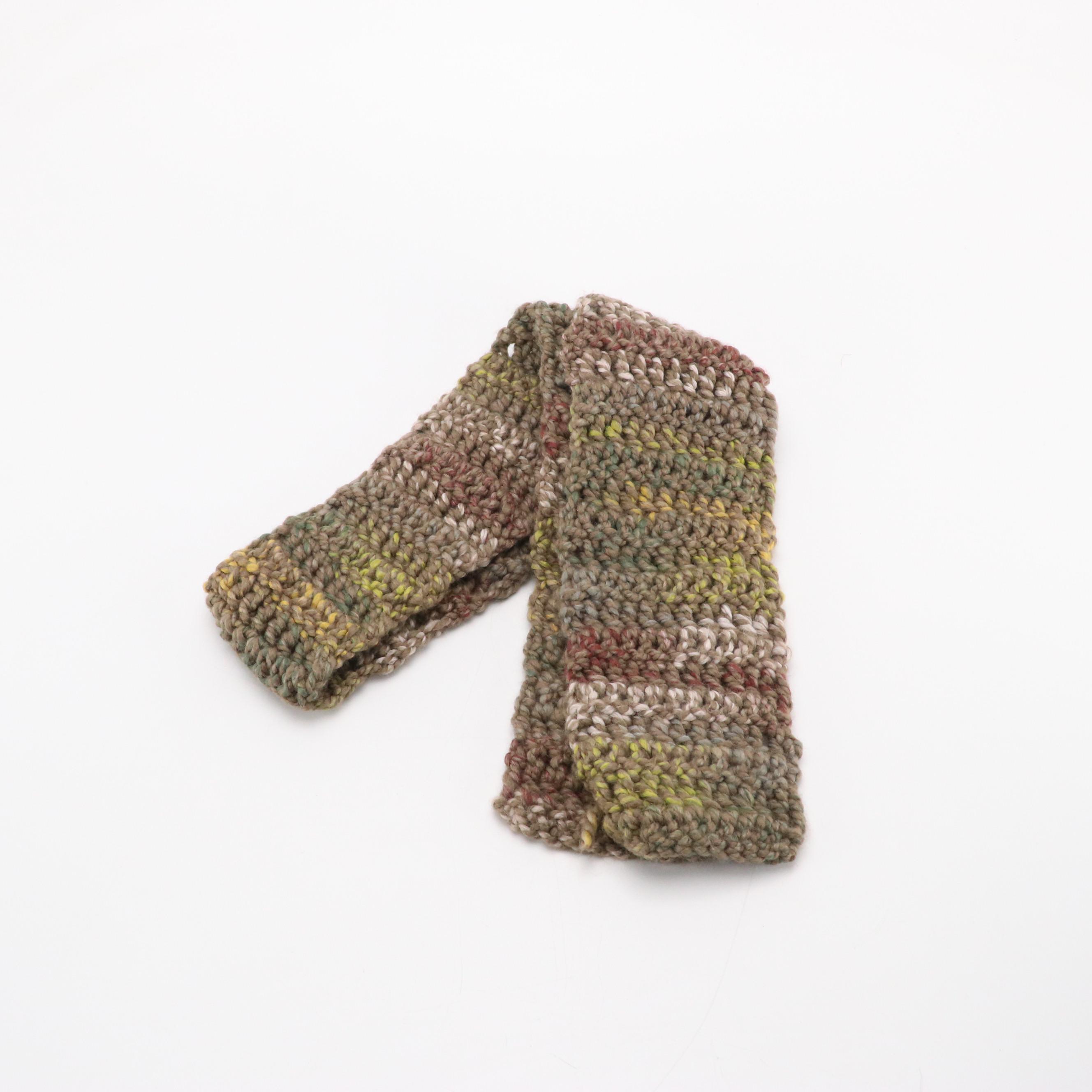 Hand-Knitted and Other Knit Narrow Scarves