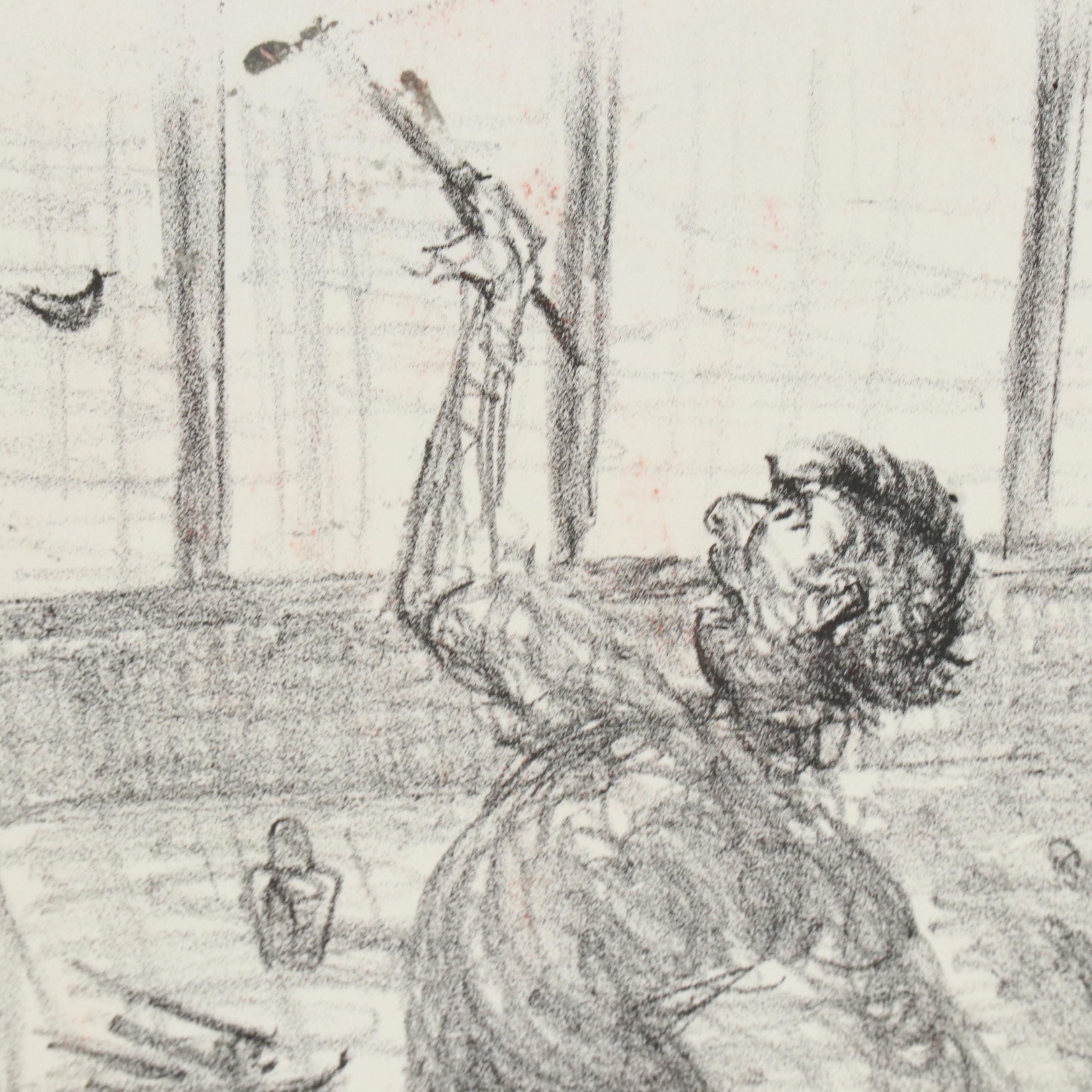 Winston Price Collection of Figural Stone Lithographs, Mid-20th Century