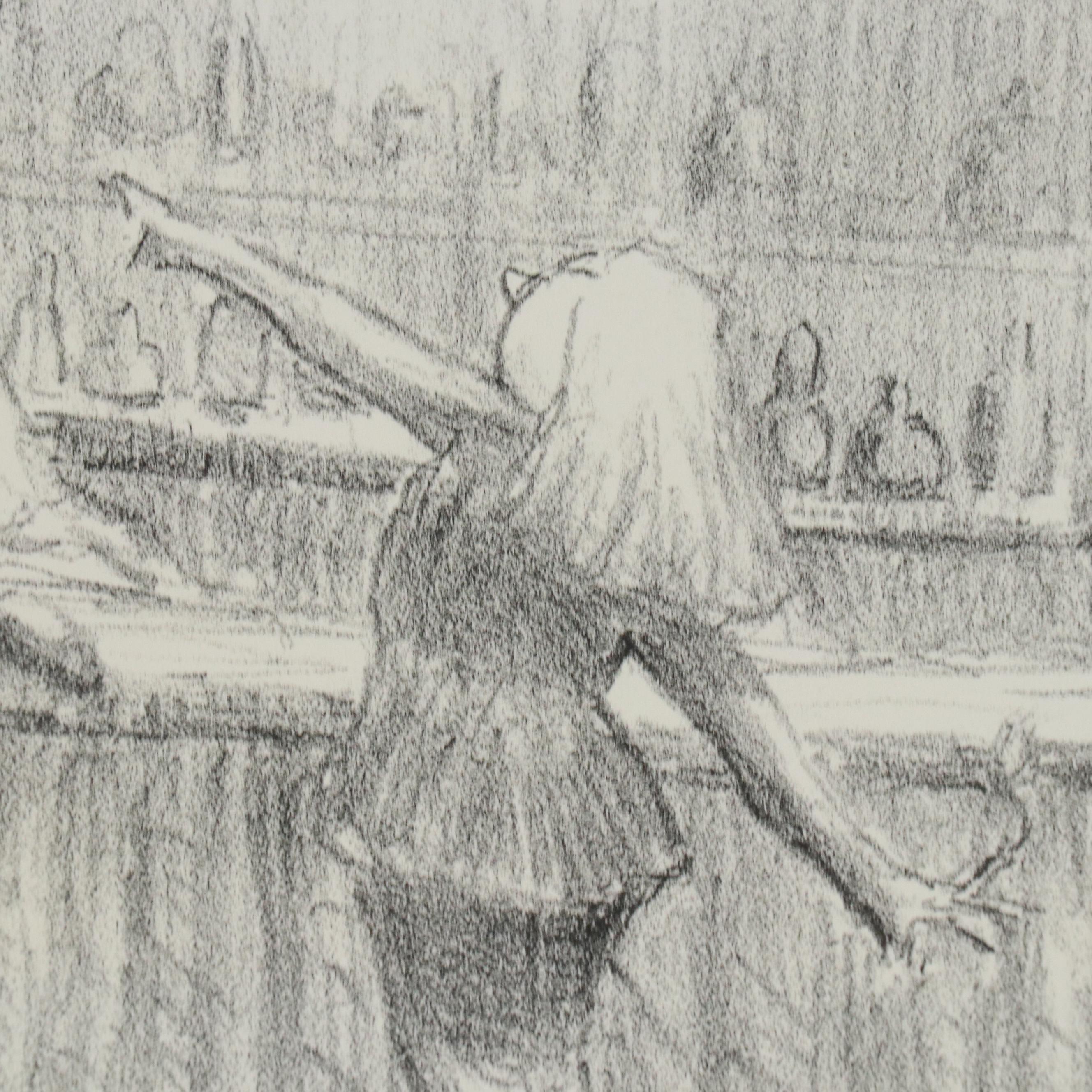 Winston Price Collection of Figural Stone Lithographs, Mid-20th Century