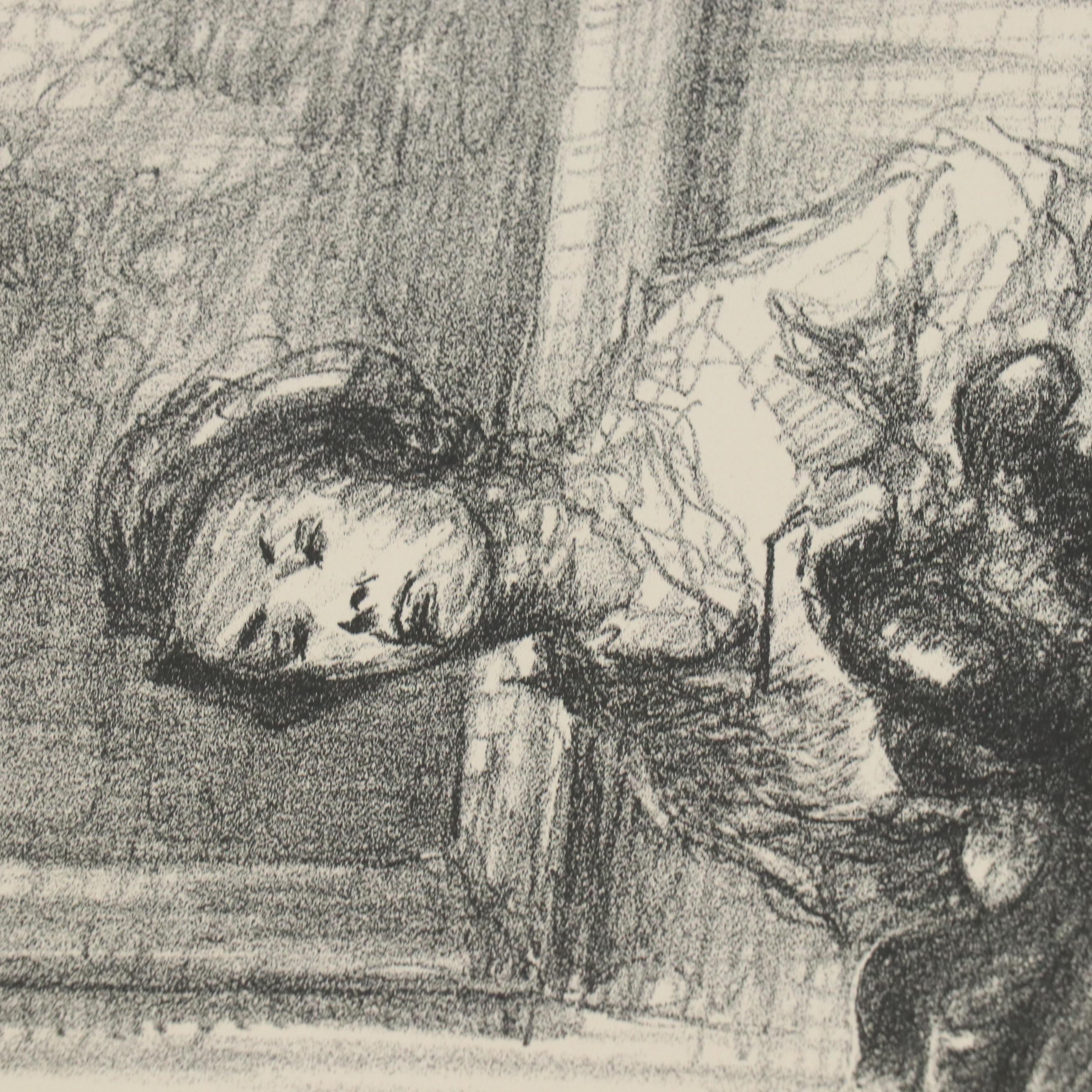 Winston Price Collection of Figural Stone Lithographs, Mid-20th Century