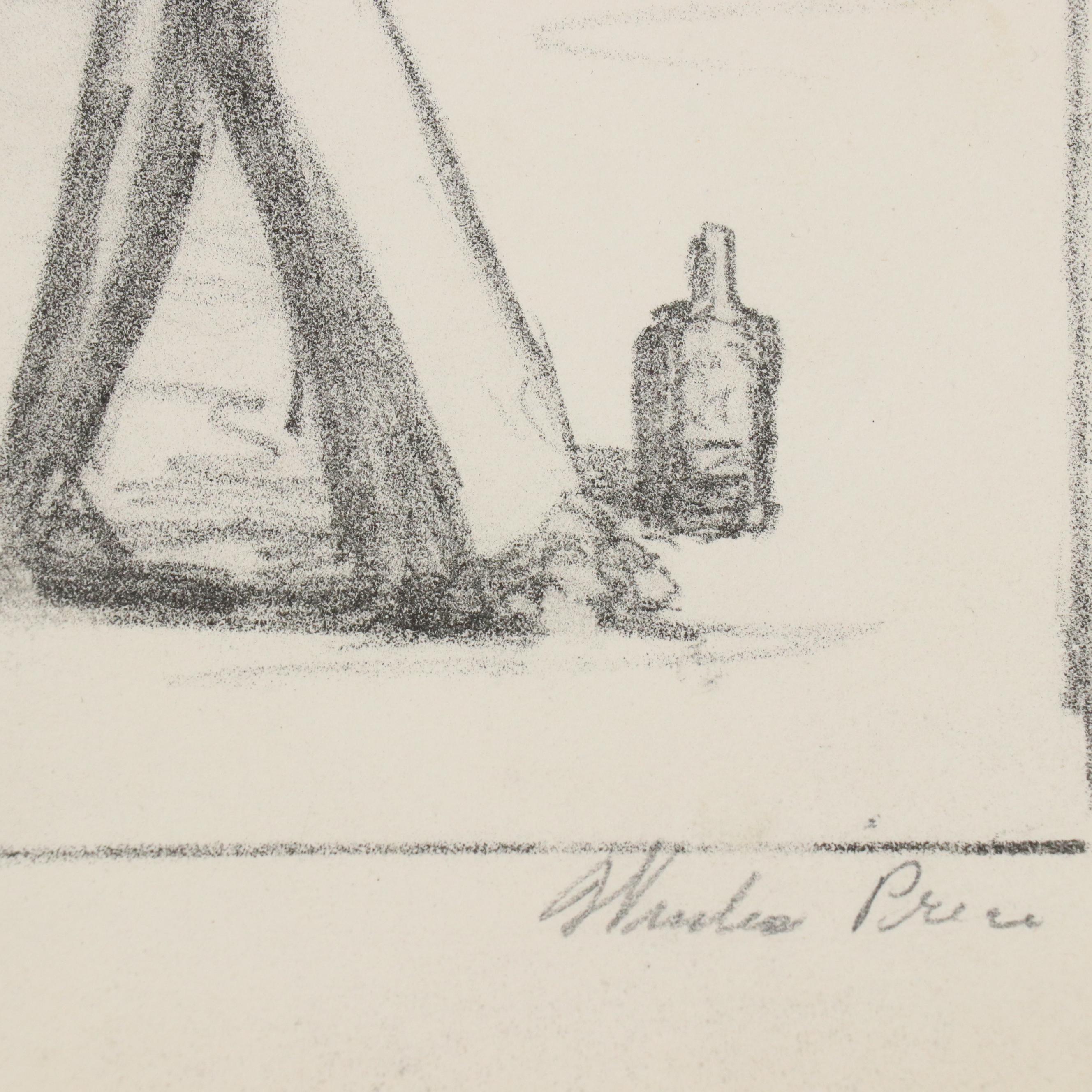 Winston Price Collection of Figural Stone Lithographs, Mid-20th Century