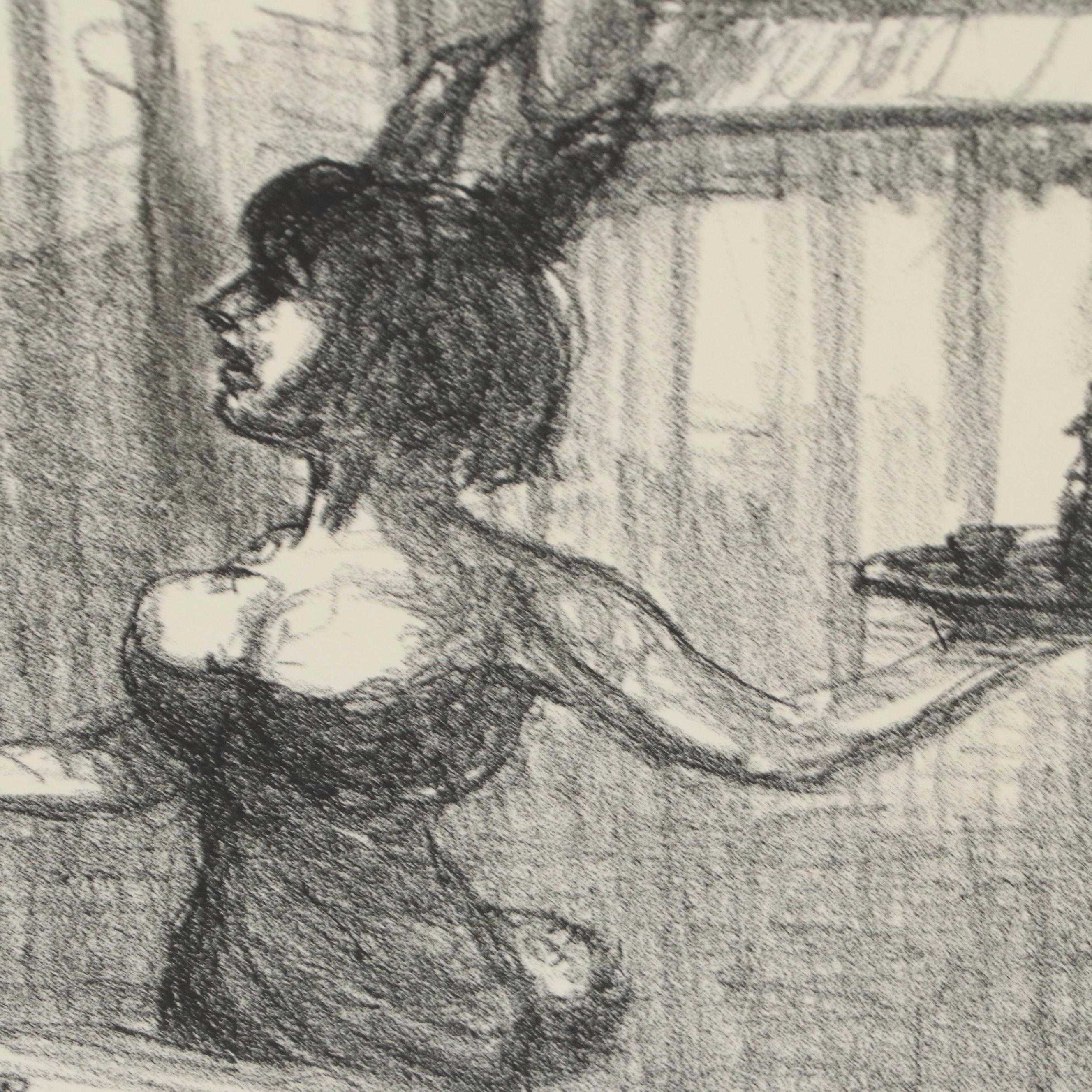 Winston Price Collection of Figural Stone Lithographs, Mid-20th Century