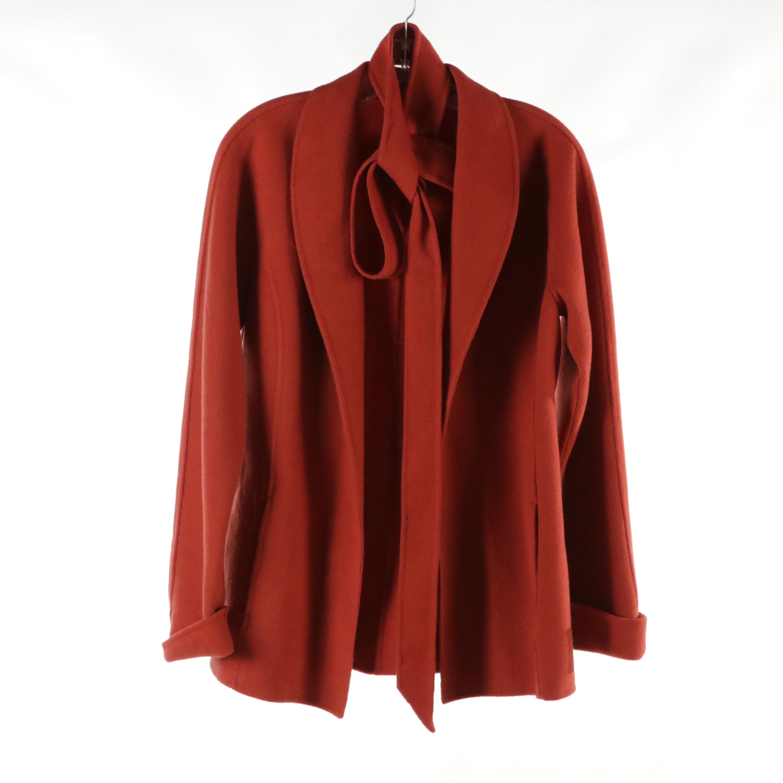 Carole Little and Other Reversible Wool Coat, New Collection Hooded Zip Jacket