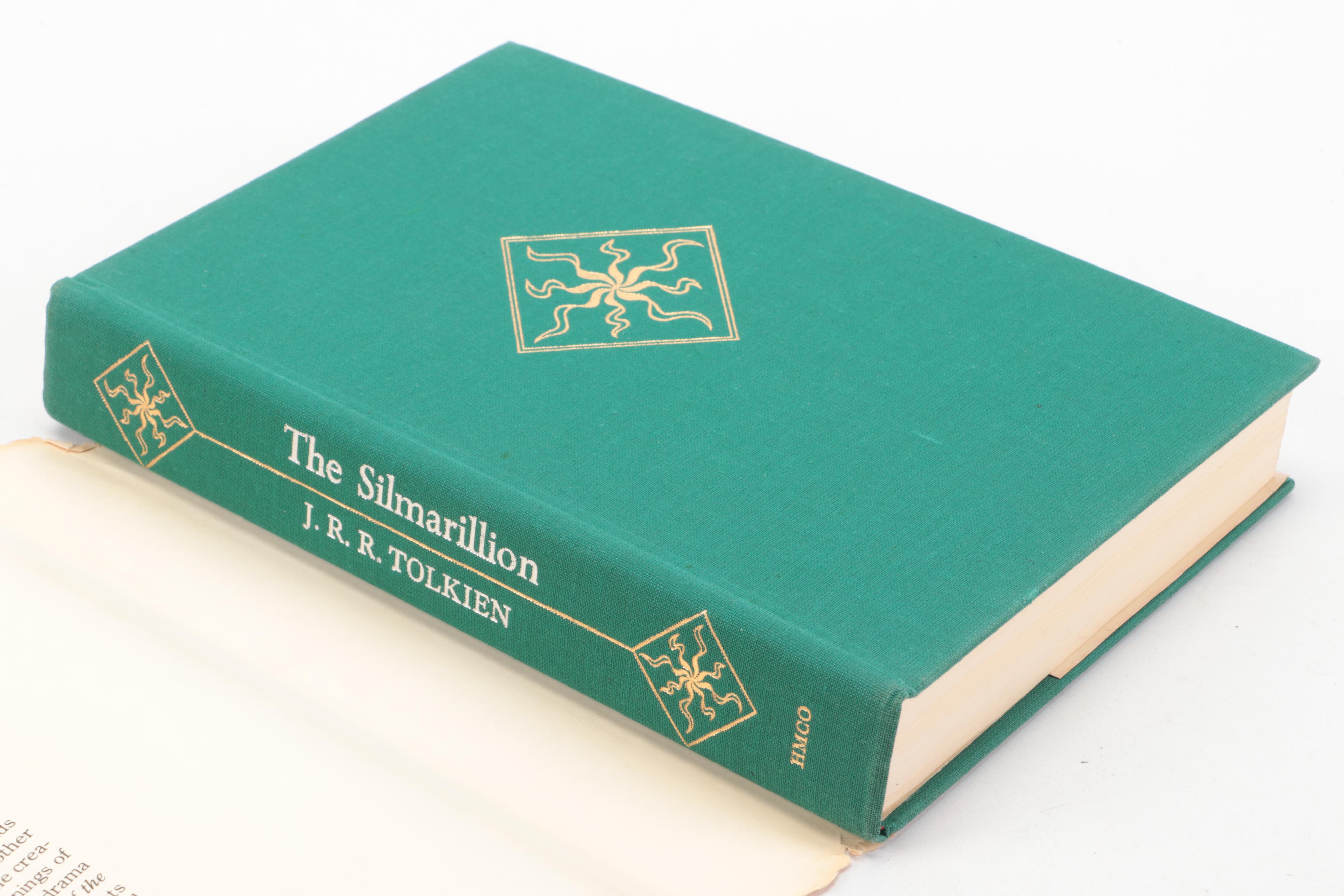 First American Edition "The Silmarillion" by J. R. R. Tolkien with Map, 1977