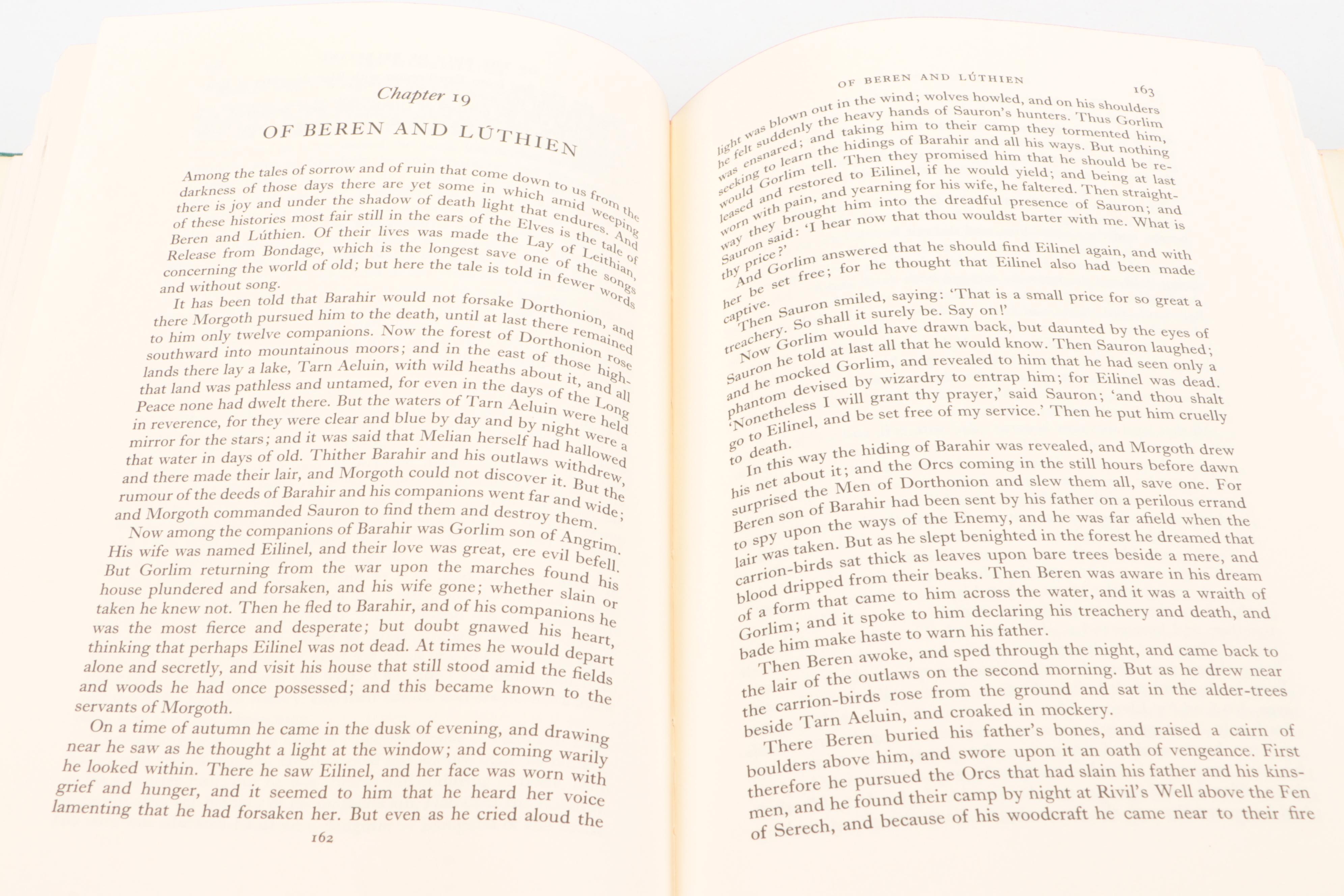 First American Edition "The Silmarillion" by J. R. R. Tolkien with Map, 1977