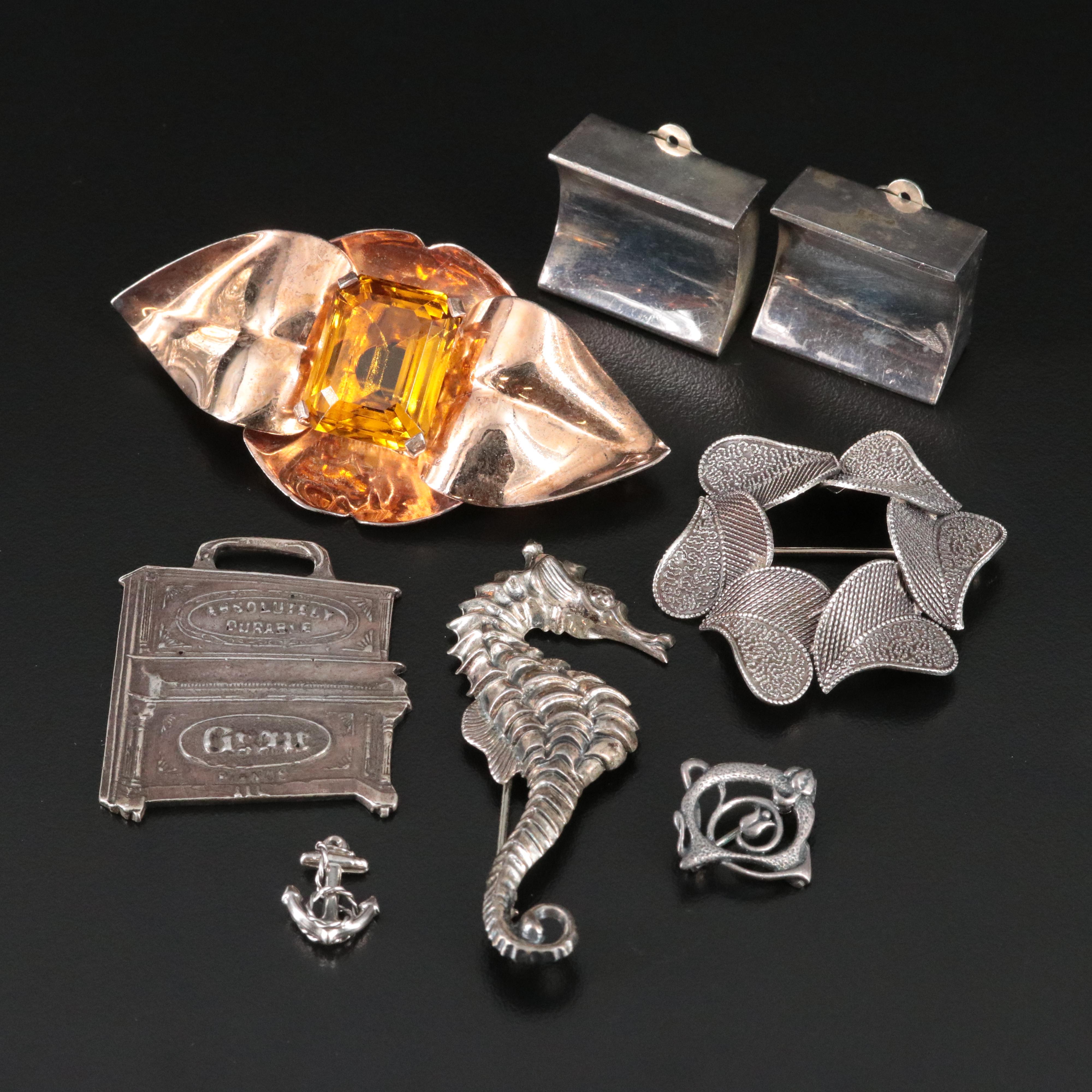 Vintage and Retro Sterling Jewelry Collection