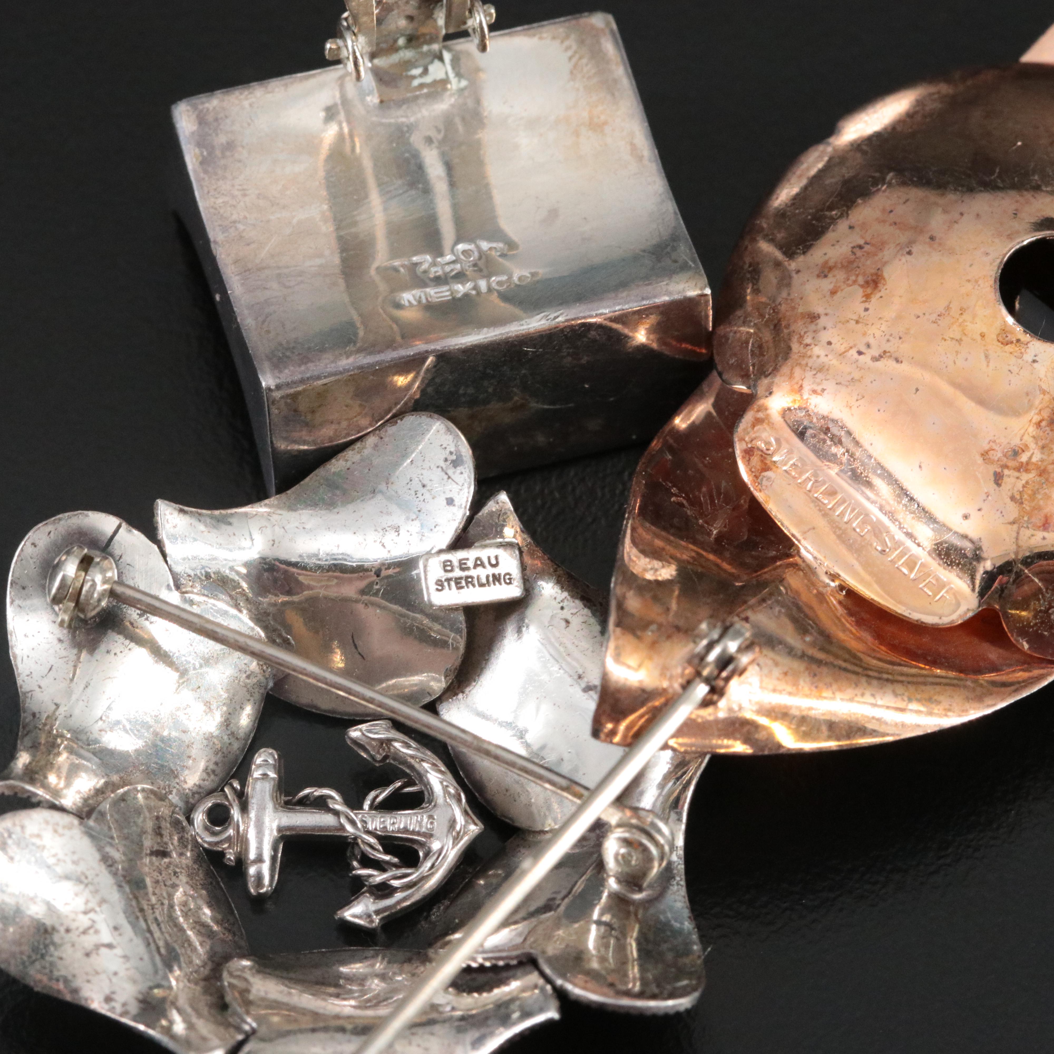 Vintage and Retro Sterling Jewelry Collection