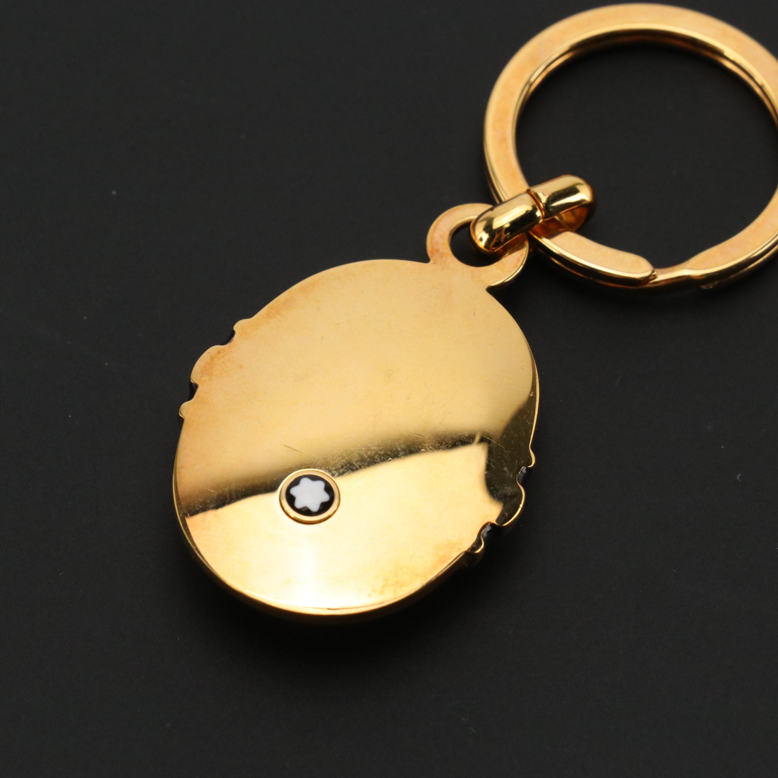 Montblanc Black Onyx Key Ring