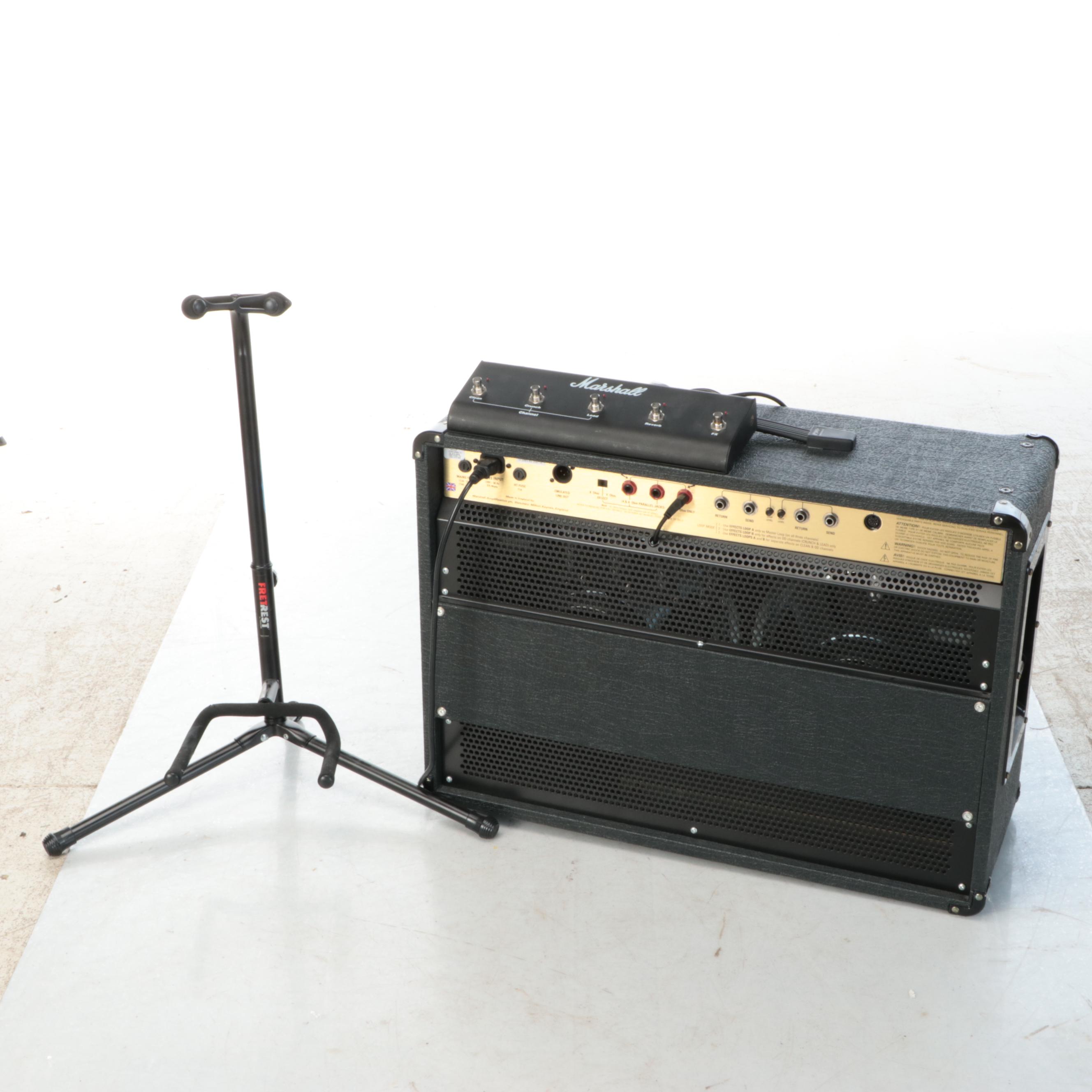 Marshall Tube Combo Amplifier with Fretrest Guitar Stand