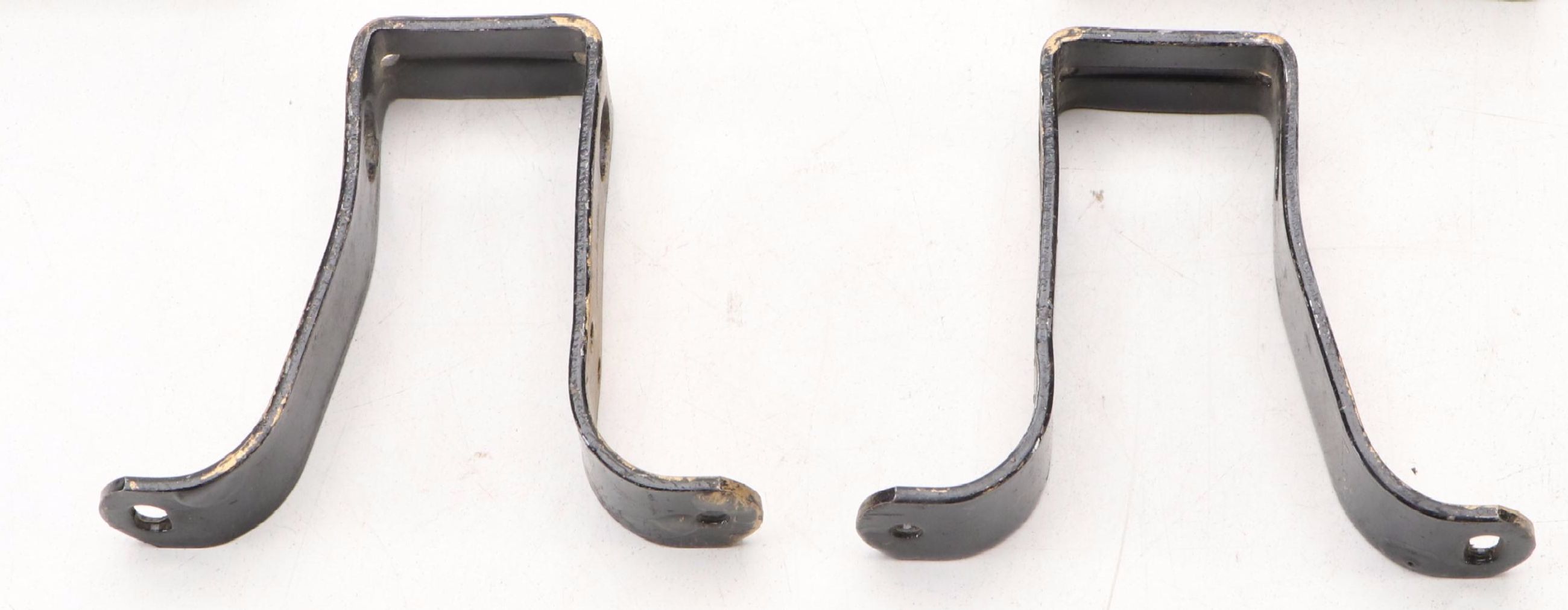 Cast Iron Swing Arm Curtain Rods, Early to Mid-20th Century