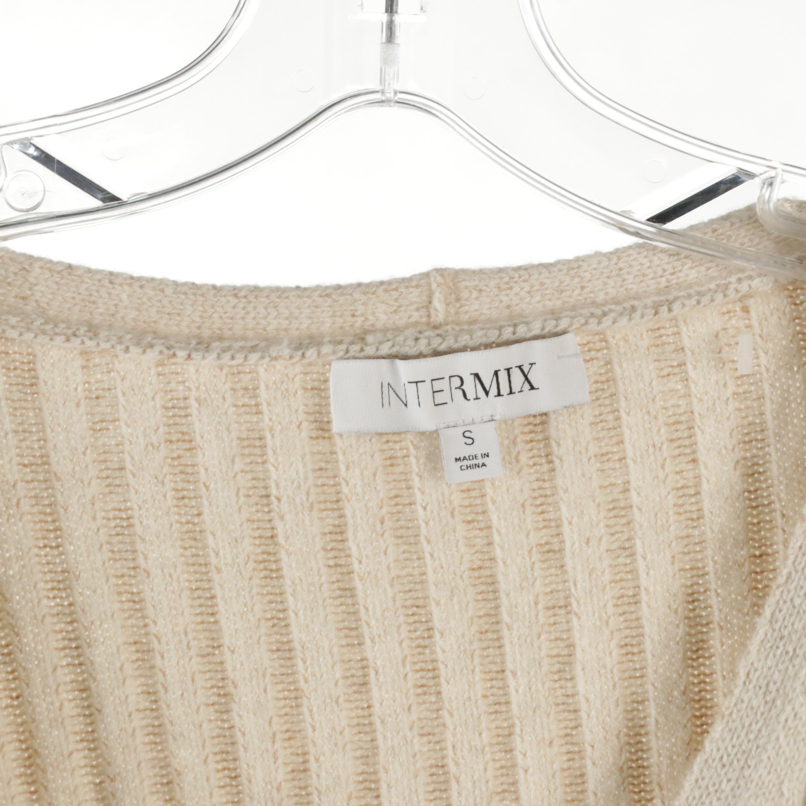 Alexander McQueen Wool Sweater & Long Sleeve Top With InterMix Cashmere Sweater