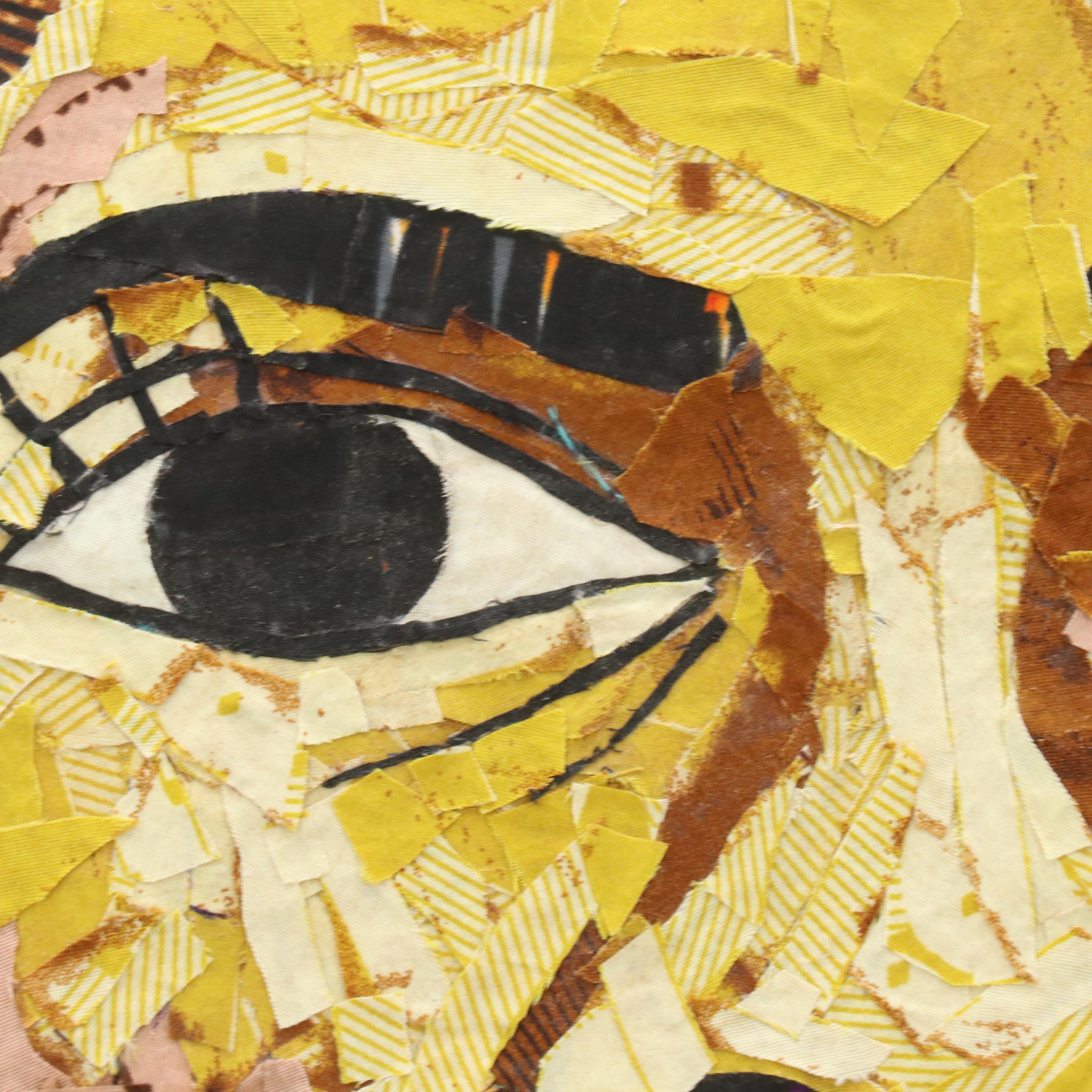 Stylized Collage Portrait "Beauty," 2023