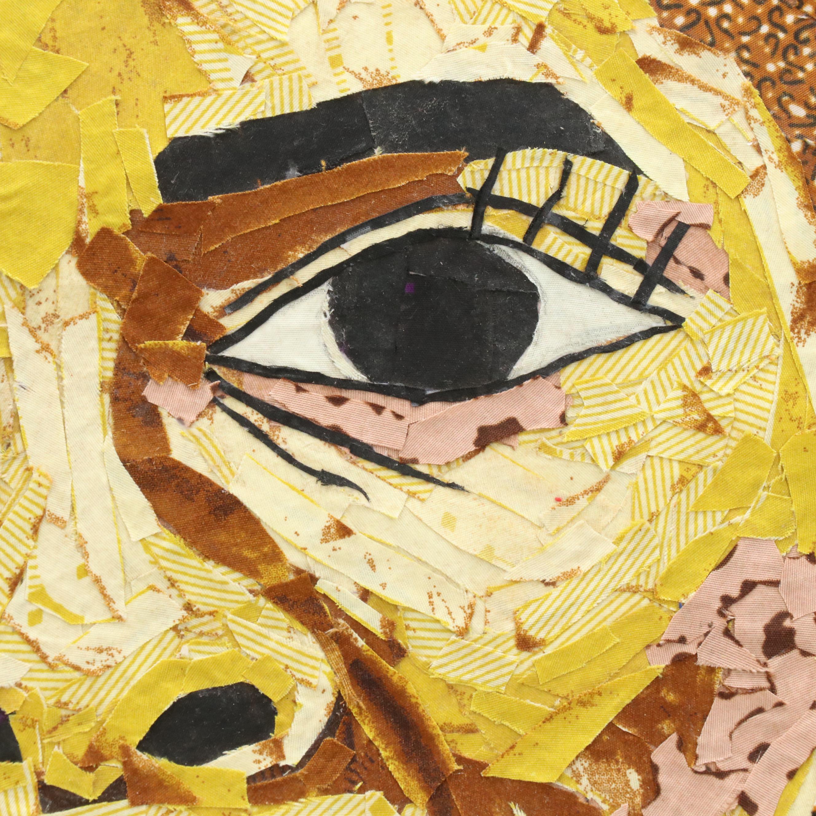 Stylized Collage Portrait "Beauty," 2023