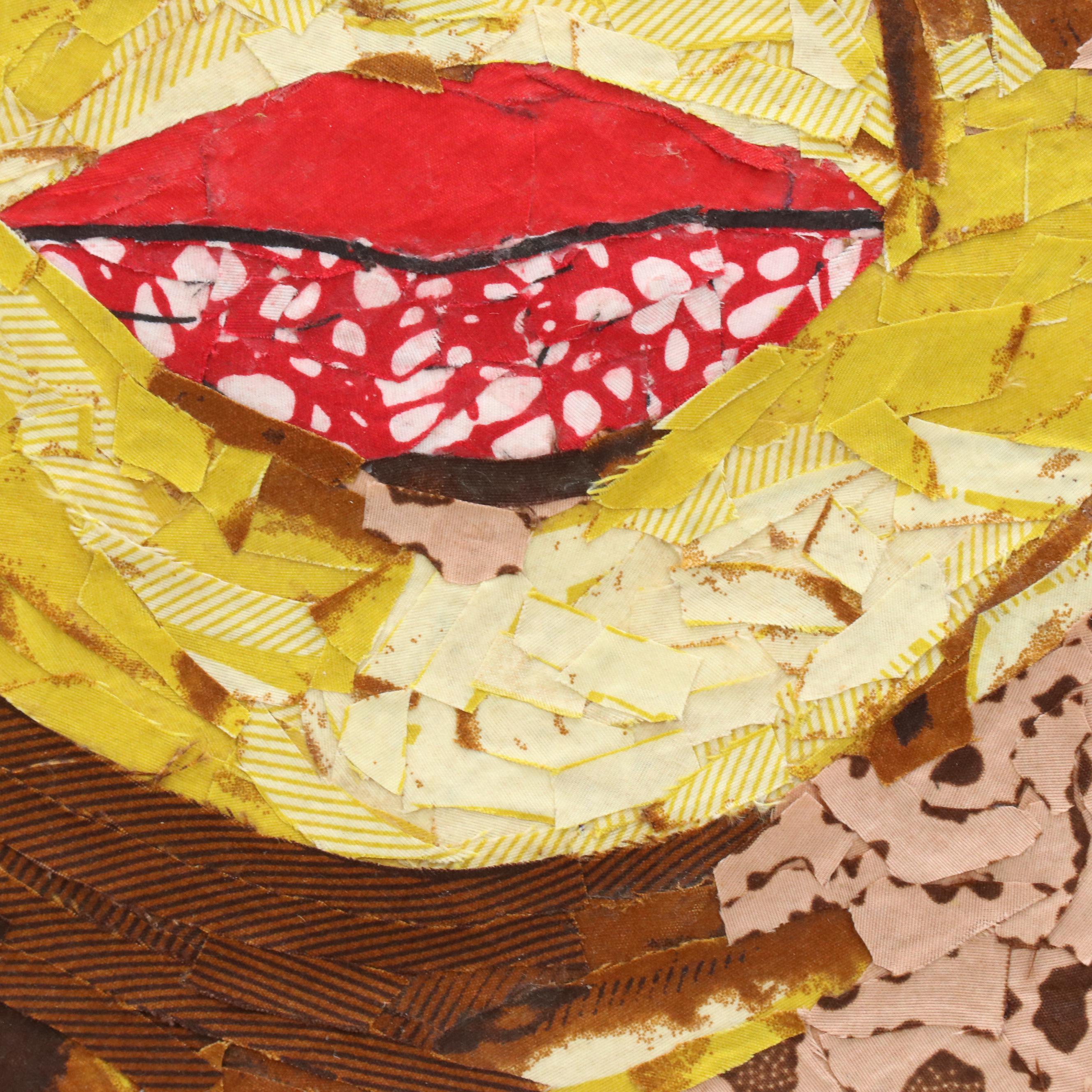 Stylized Collage Portrait "Beauty," 2023