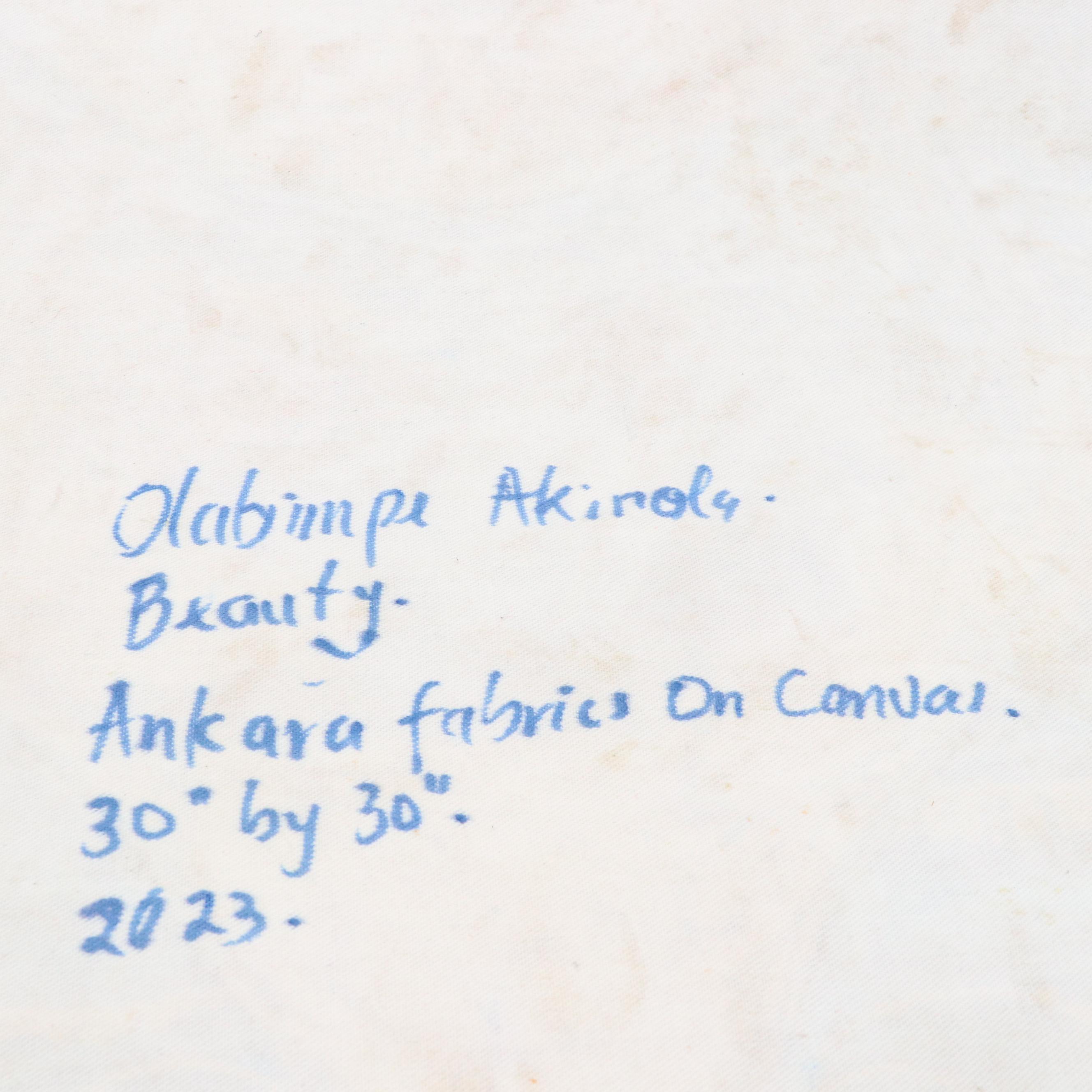 Stylized Collage Portrait "Beauty," 2023