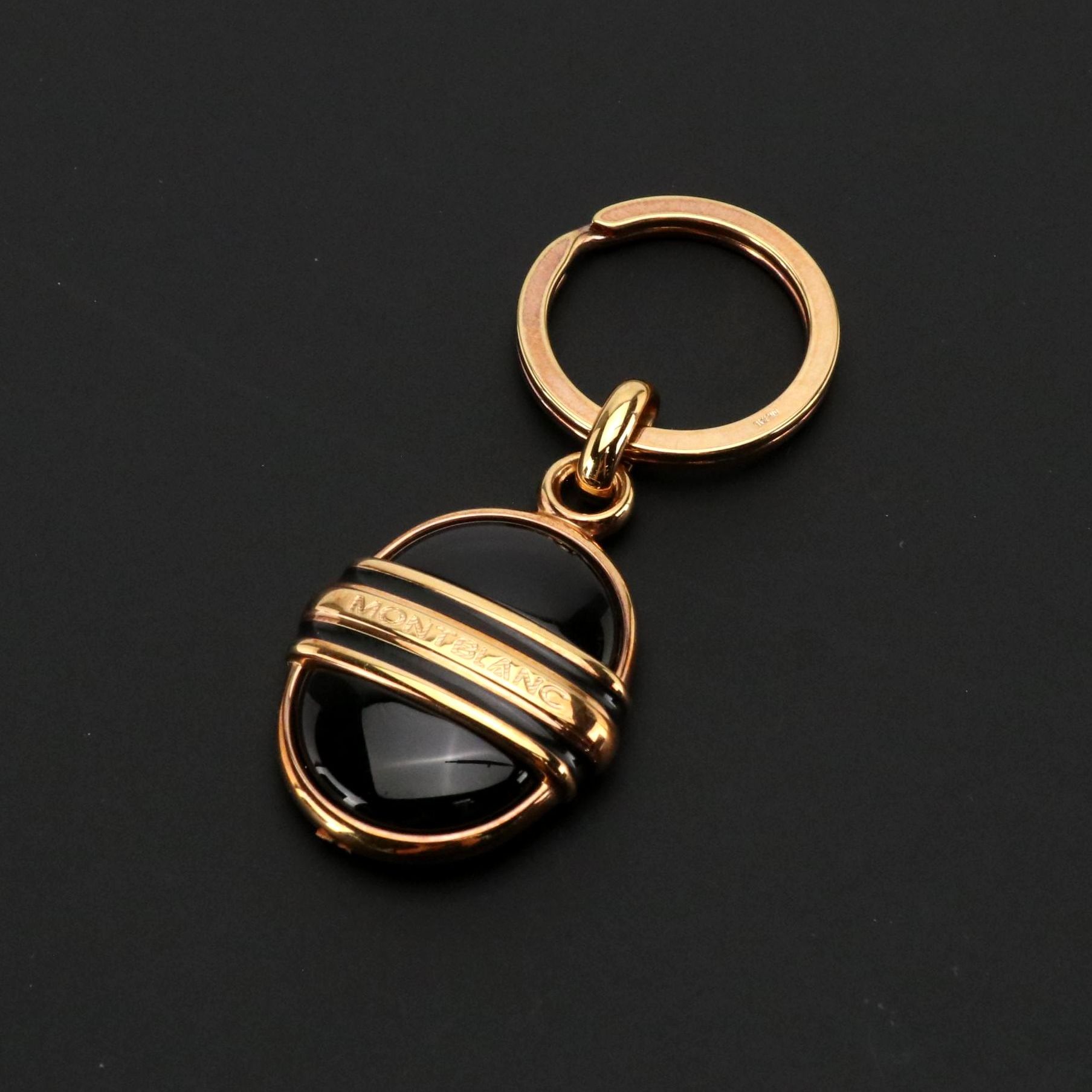 Montblanc Black Onyx Key Ring