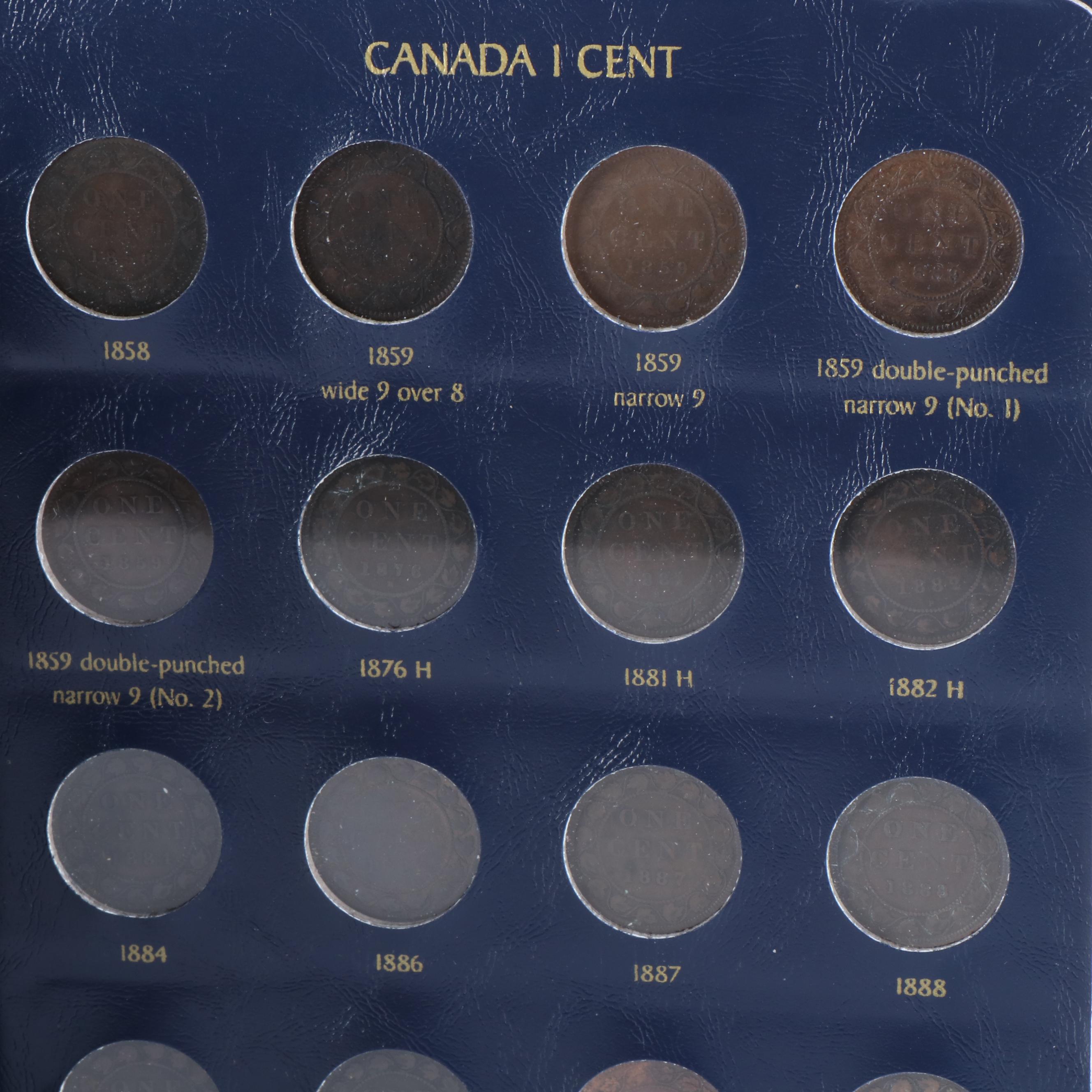 Complete Collection of Canada Cents 1858-2013