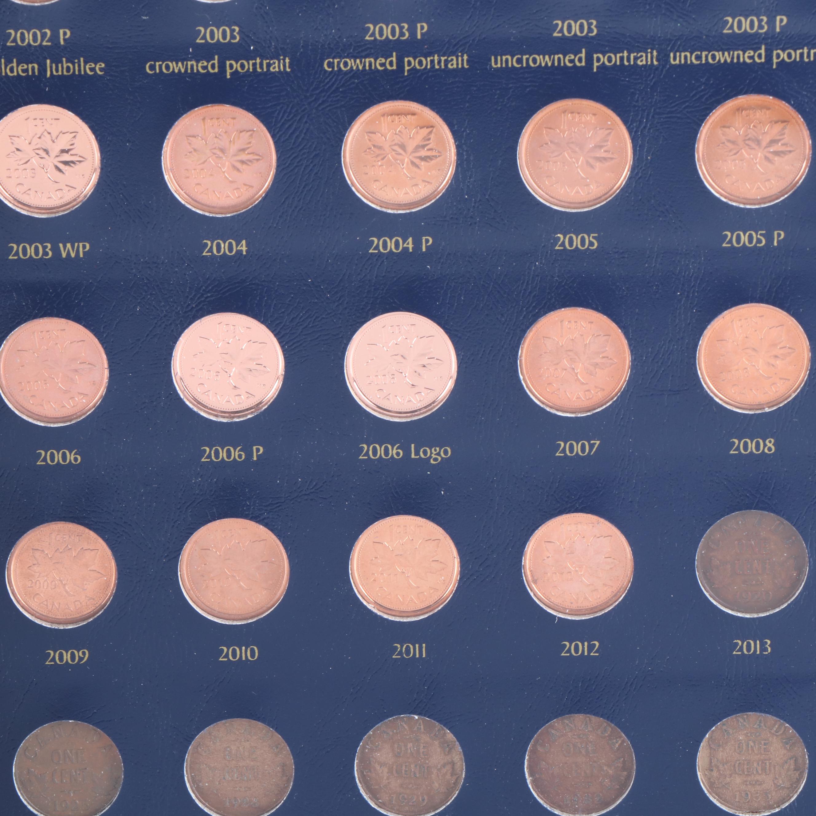 Complete Collection of Canada Cents 1858-2013
