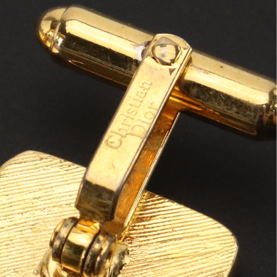 Christian Dior Black Onyx Cufflinks