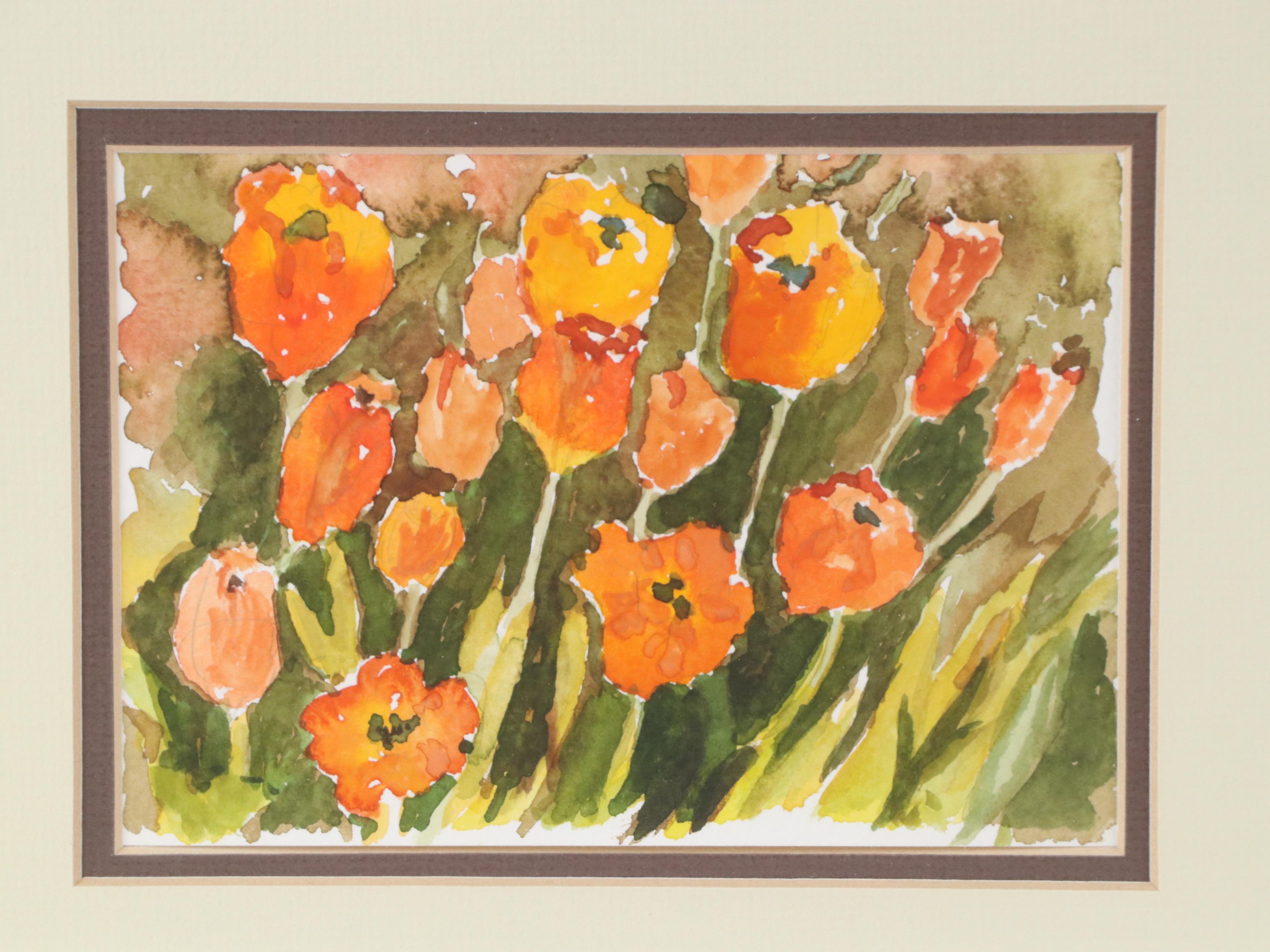 Marge Cramer Floral Watercolor Montage, 1997