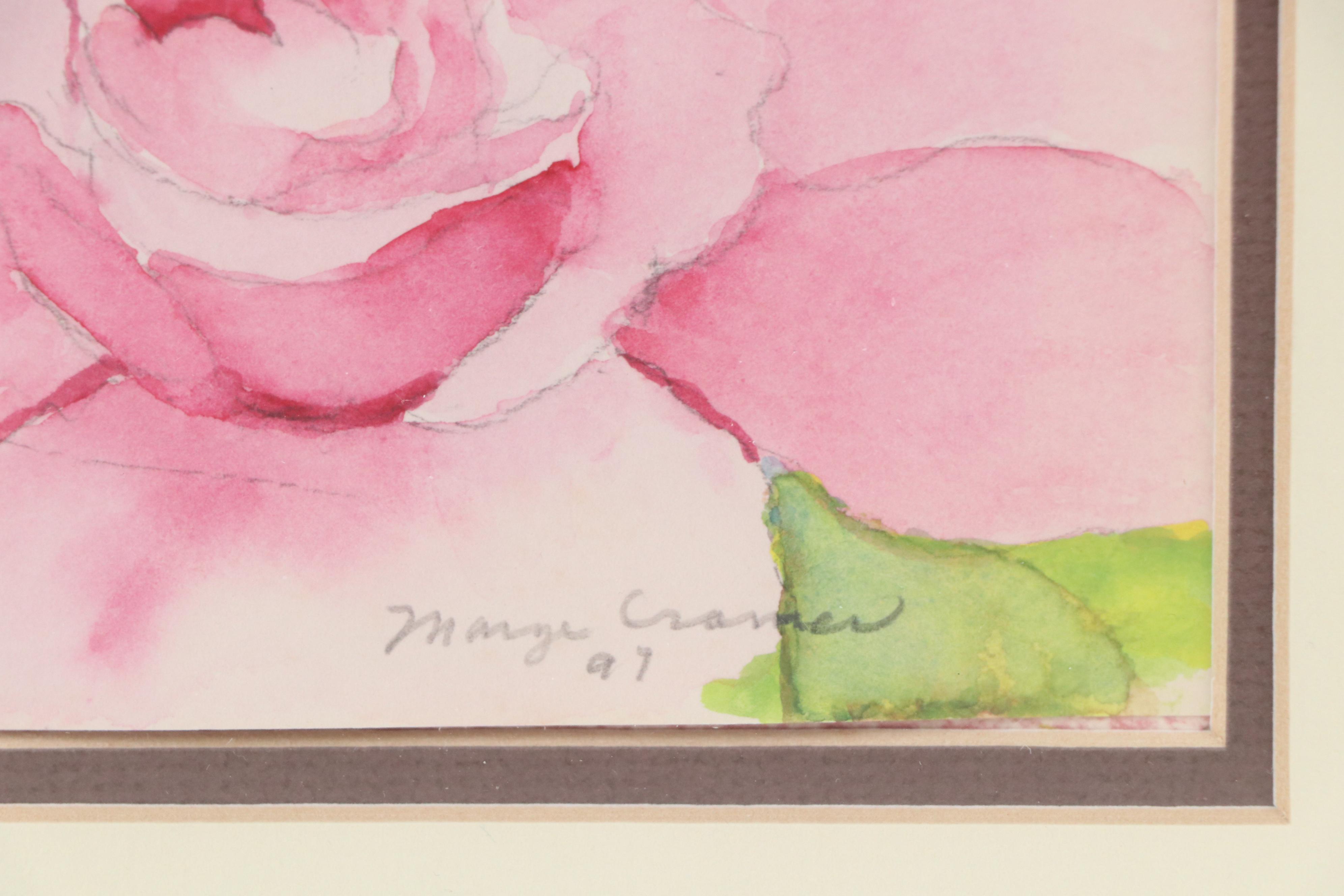 Marge Cramer Floral Watercolor Montage, 1997