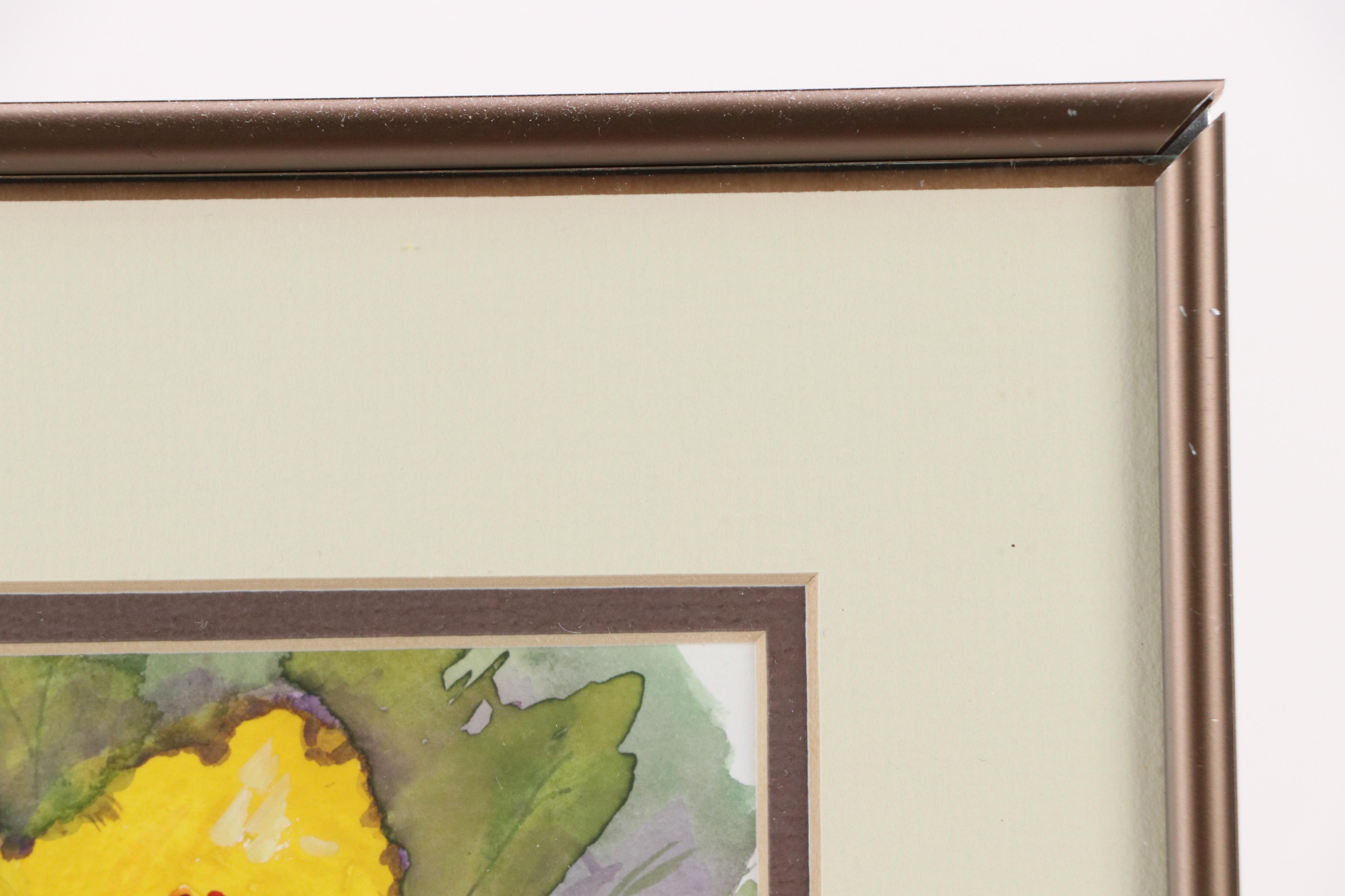 Marge Cramer Floral Watercolor Montage, 1997