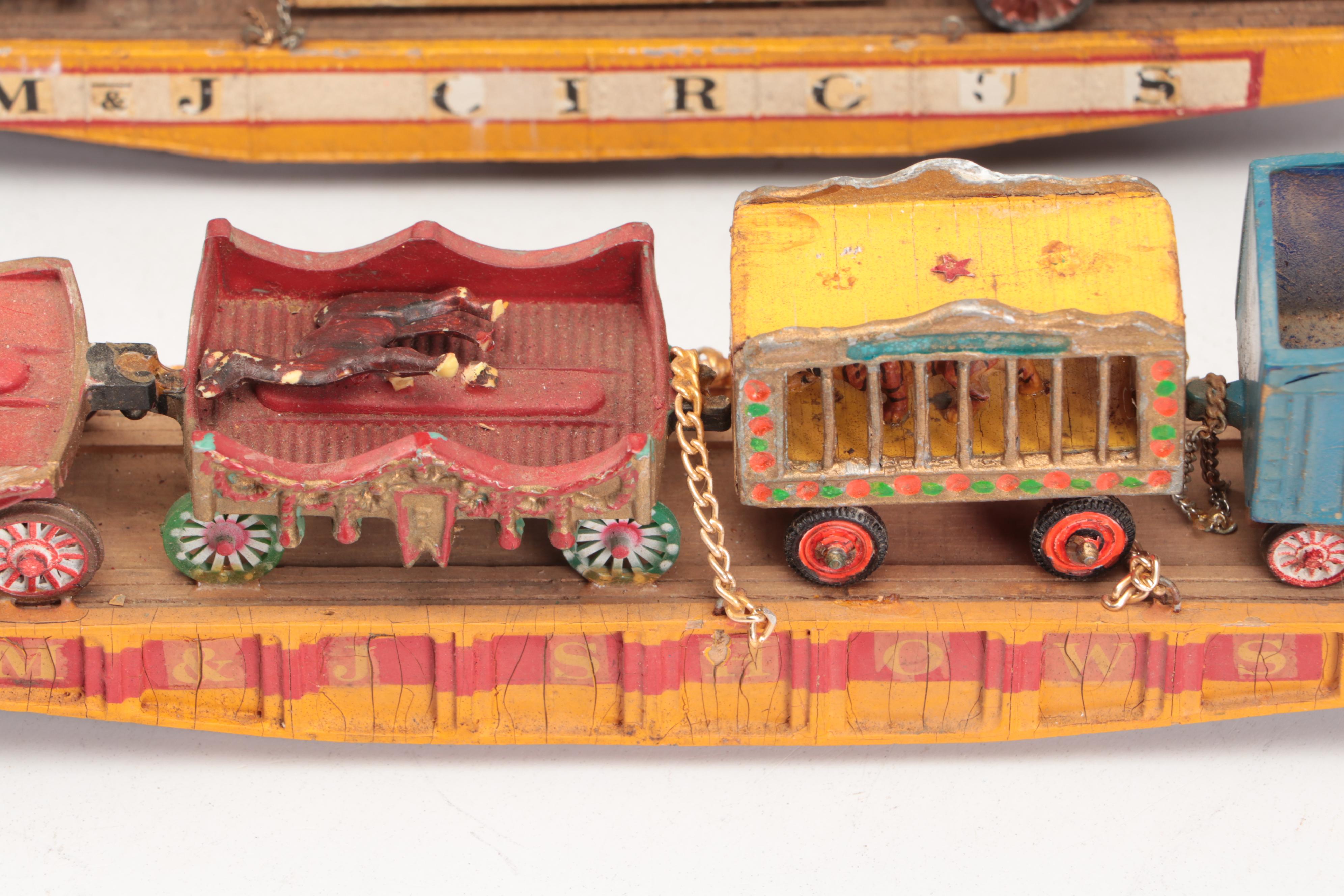 Circus Themed HO Scale Train Set, 20th Century