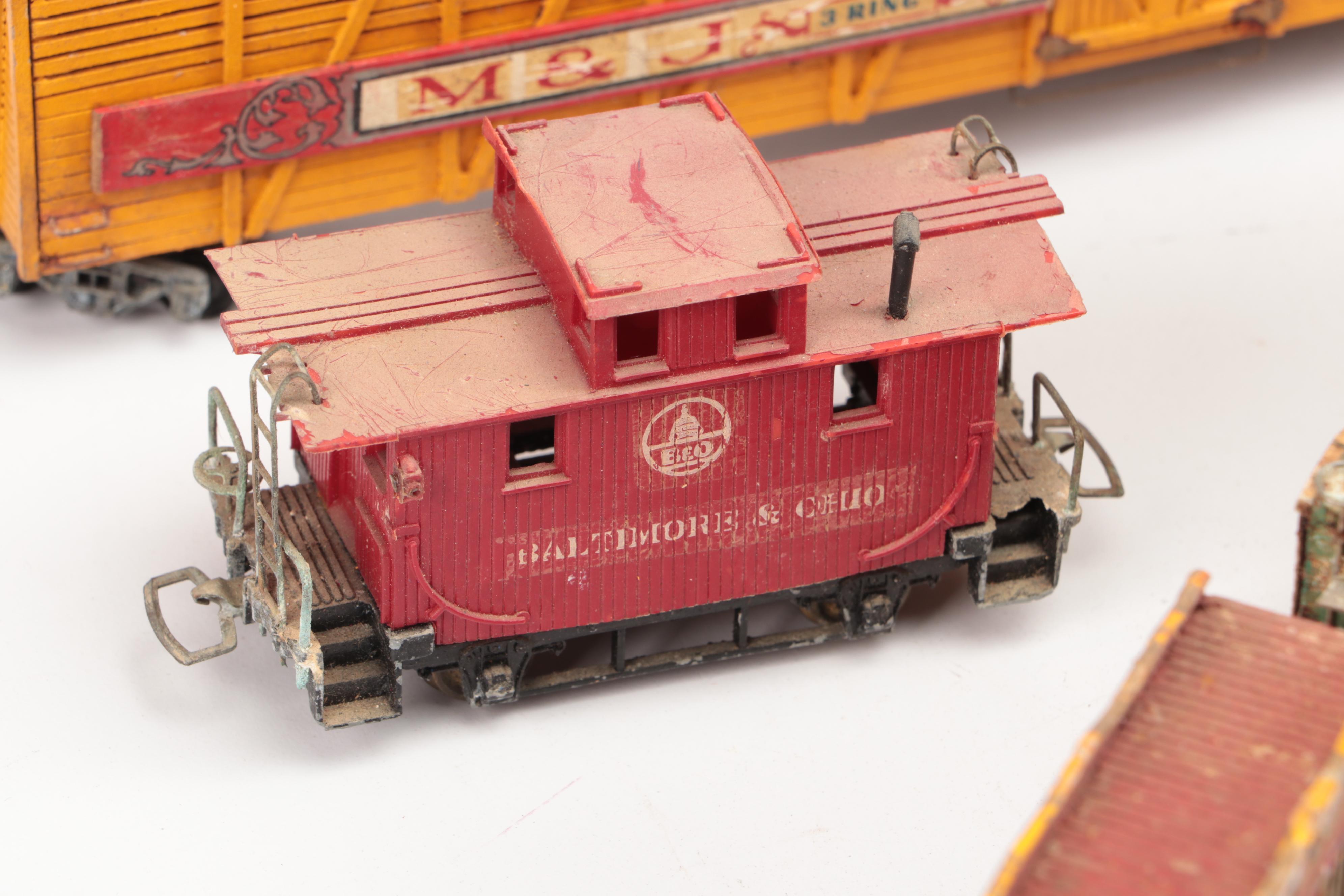 Circus Themed HO Scale Train Set, 20th Century