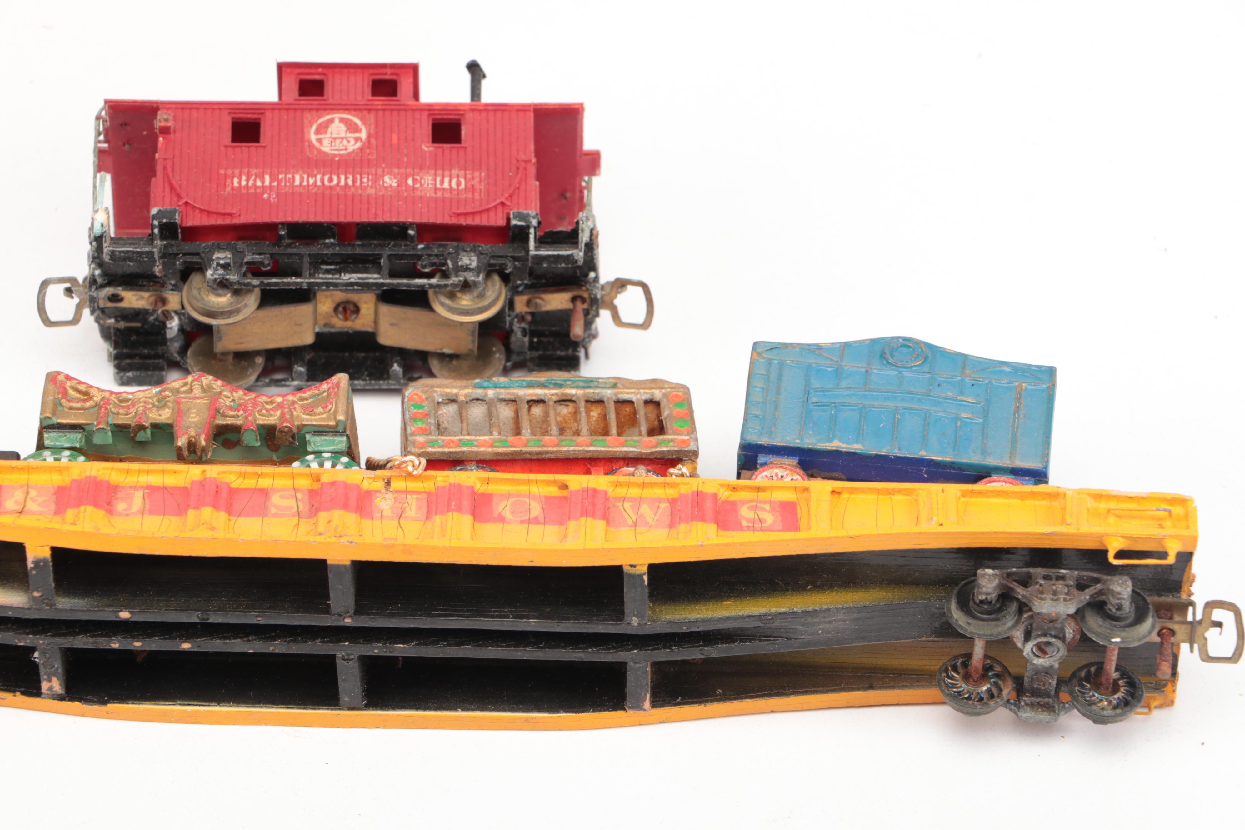 Circus Themed HO Scale Train Set, 20th Century