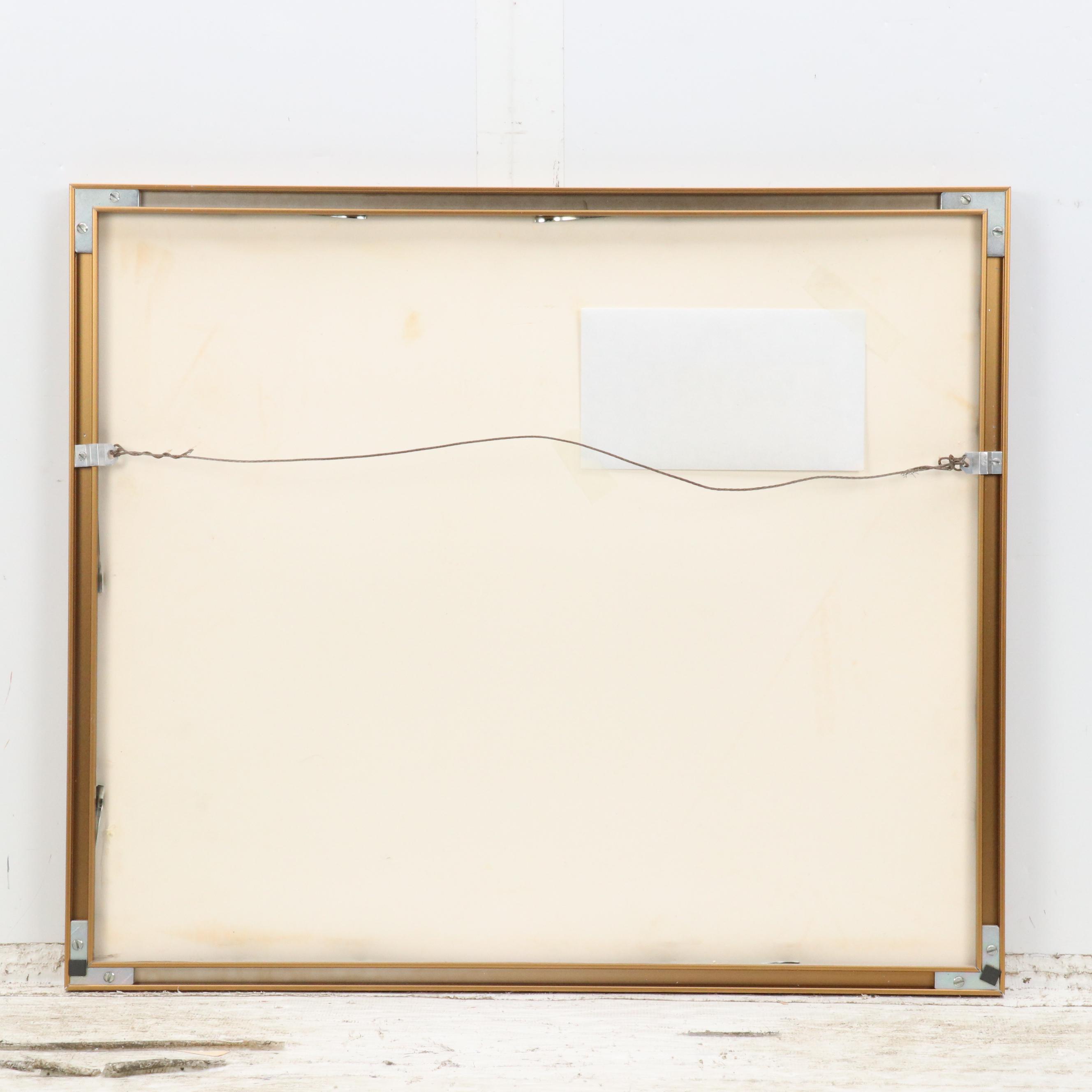 Elizabeth "Betty" Richards Modern Relief Print "Chalk Hill House"